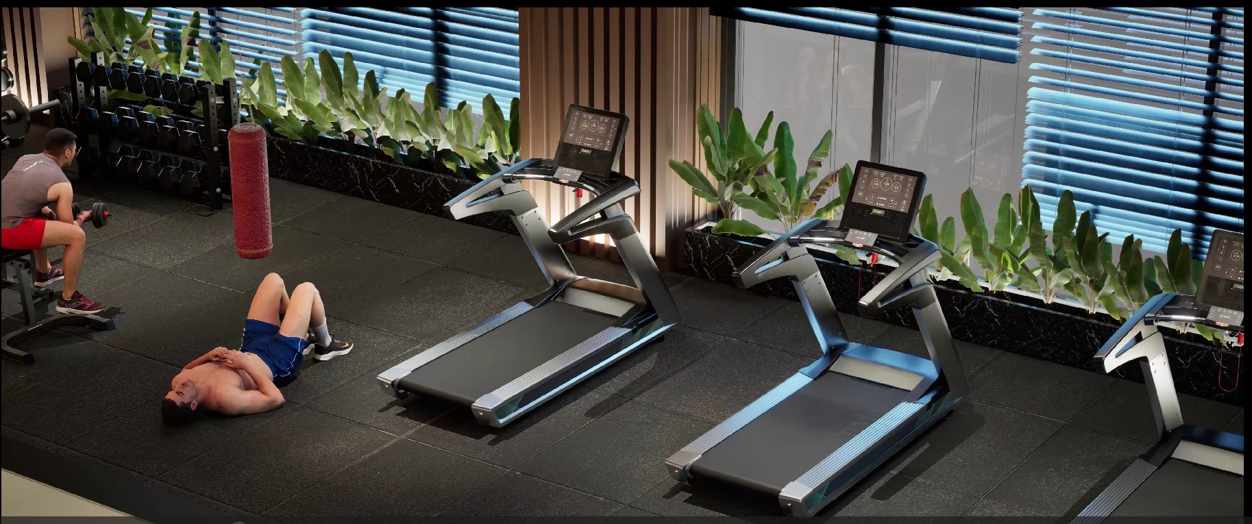 Luxury Gym and Indoor Games 3D Model Low-poly 3D model_2