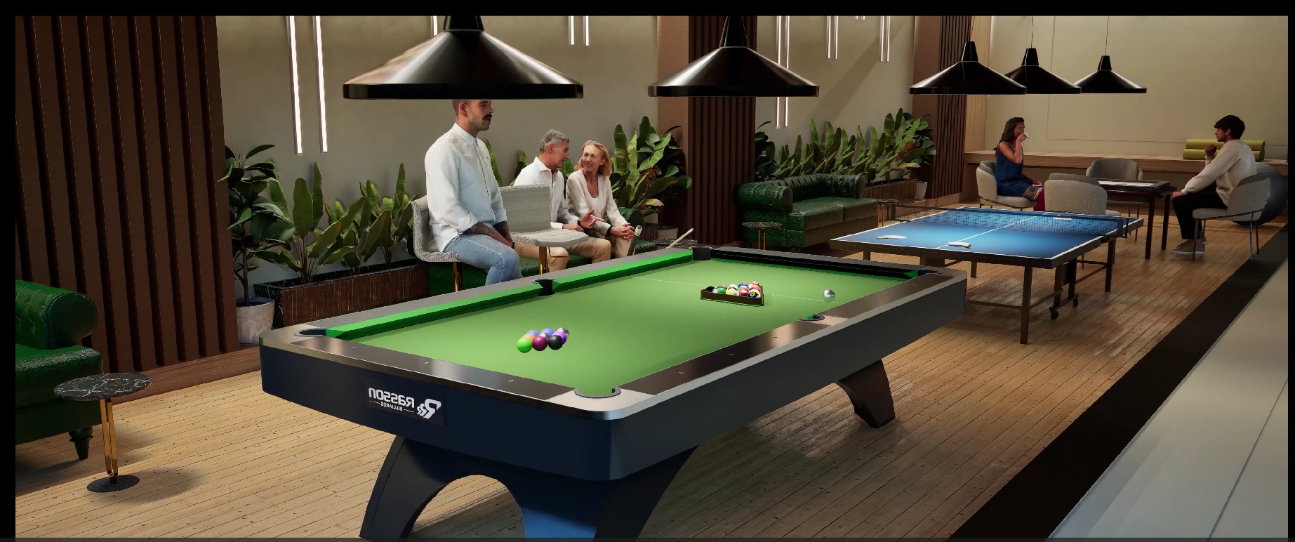 Luxury Gym and Indoor Games 3D Model Low-poly 3D model_4