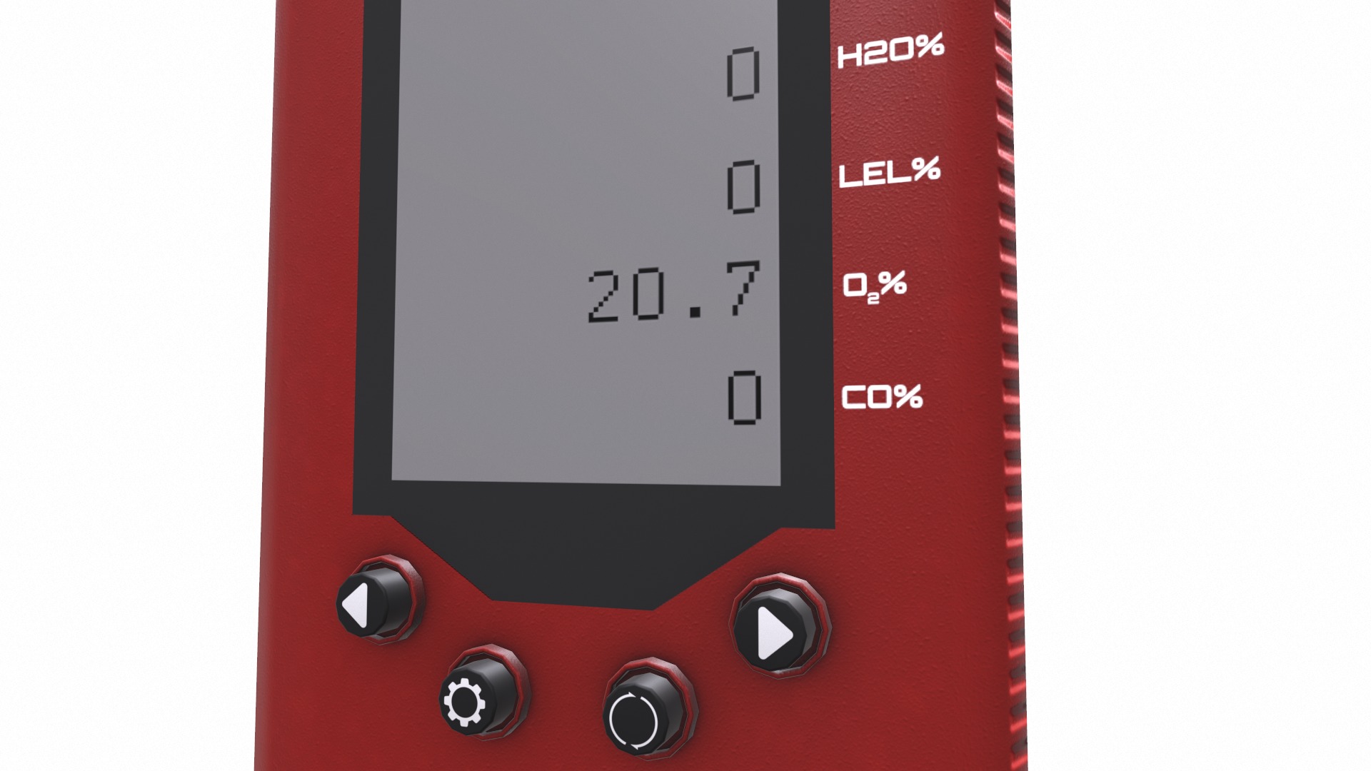 Atmospheric Monitor Low Poly Low-poly 3D model_11