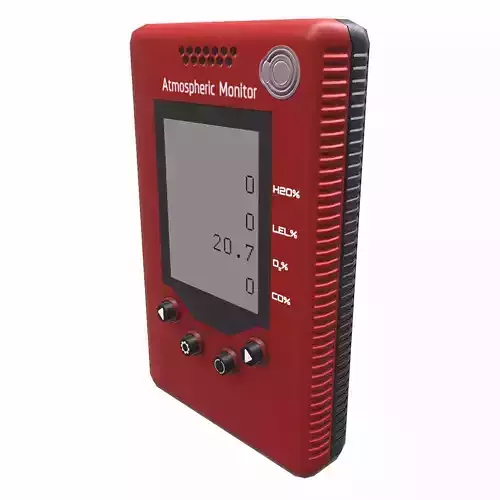 Atmospheric Monitor Low Poly Low-poly 3D model