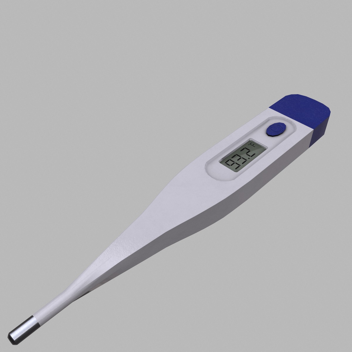 Thermometer Low Poly Low-poly 3D model_3