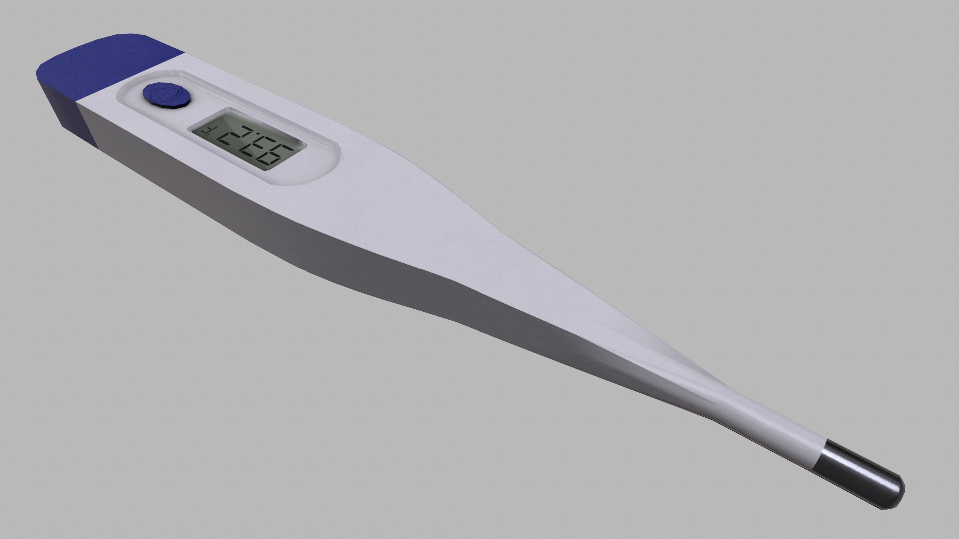 Thermometer Low Poly Low-poly 3D model_12