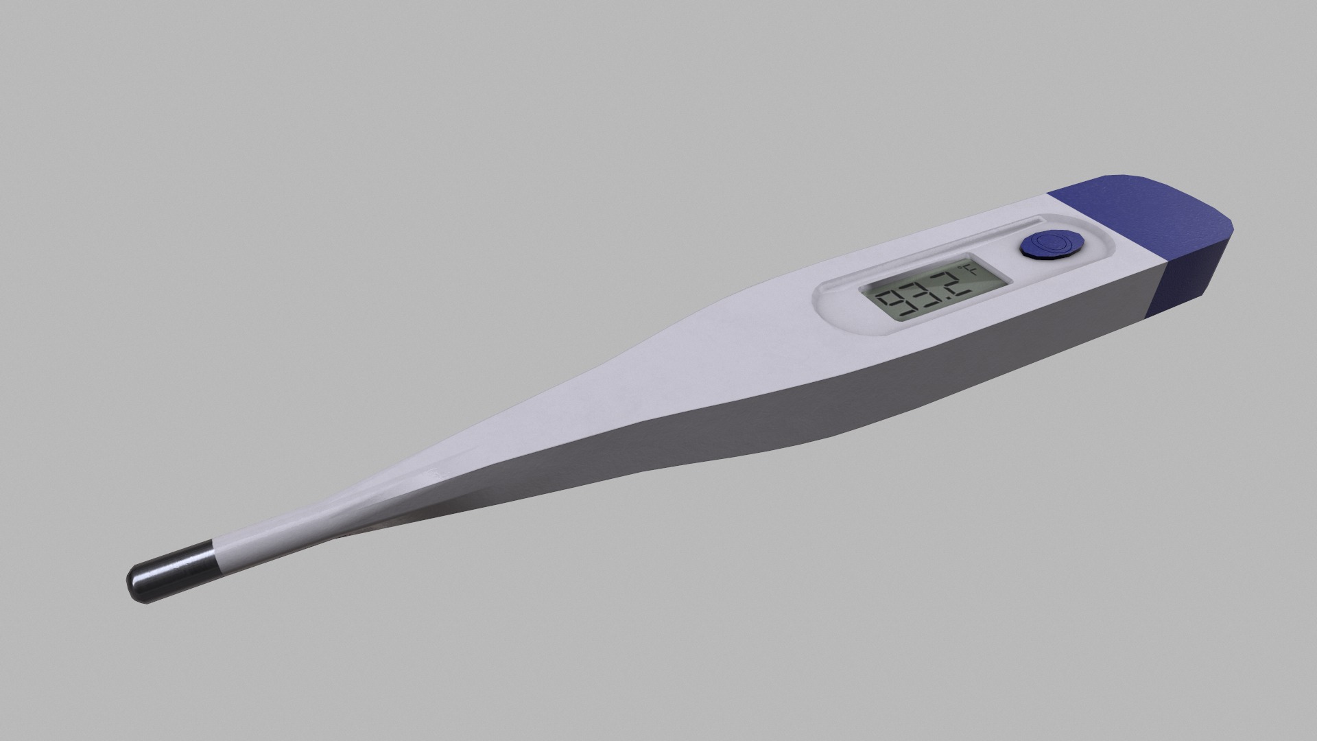 Thermometer Low Poly Low-poly 3D model_7