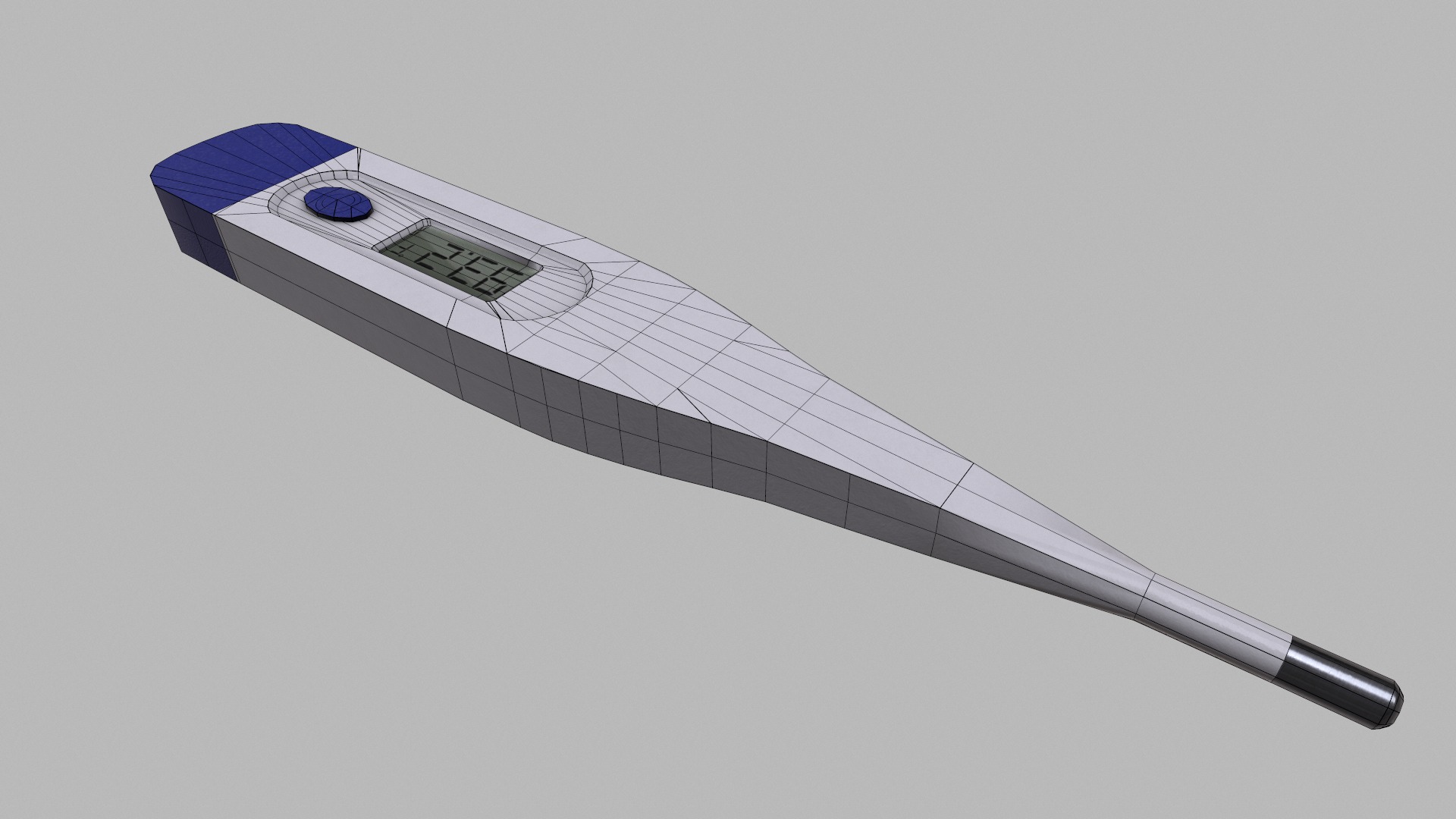 Thermometer Low Poly Low-poly 3D model_16