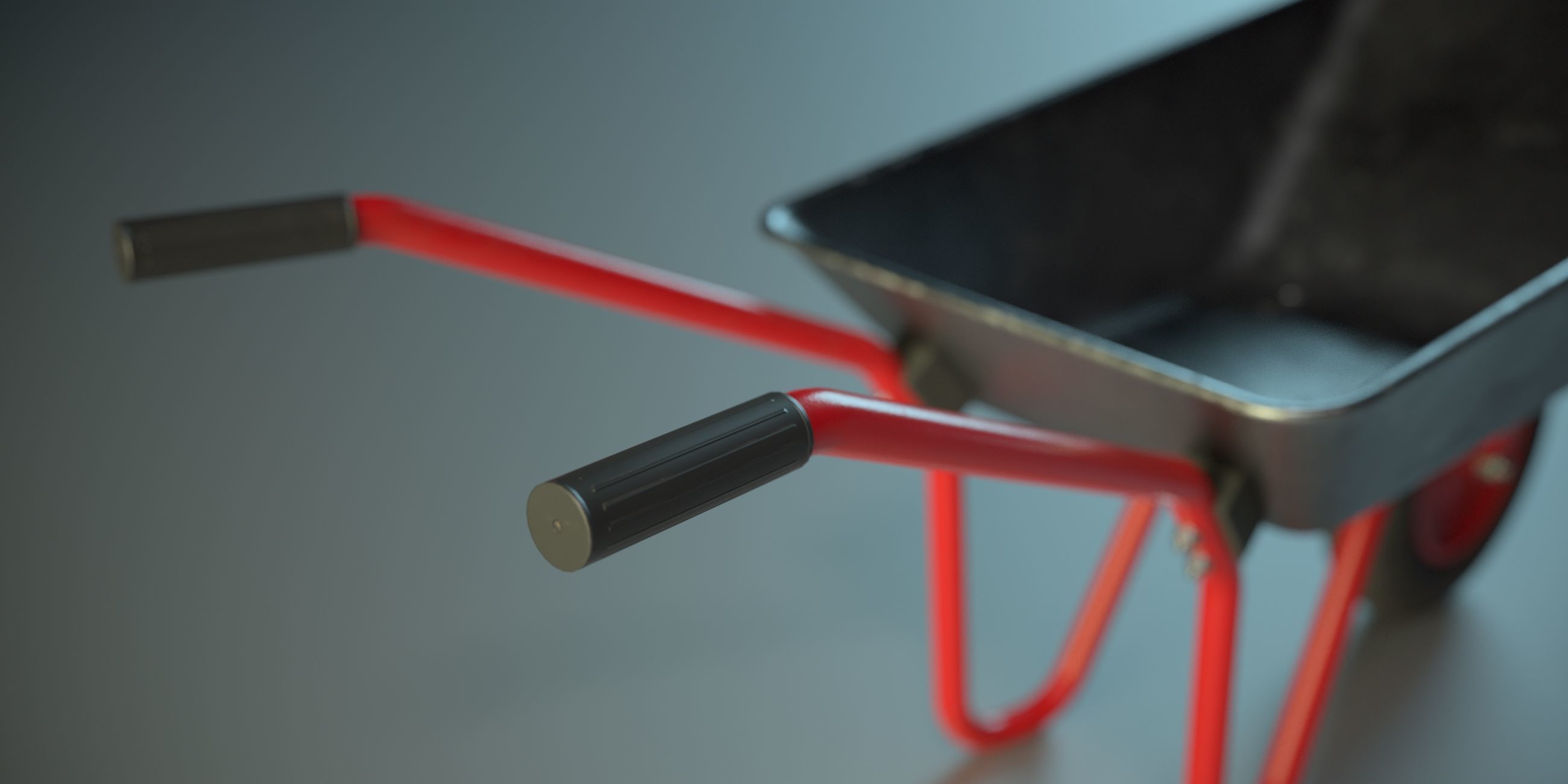 Wheelbarrow PBR Low-poly 3D model_6