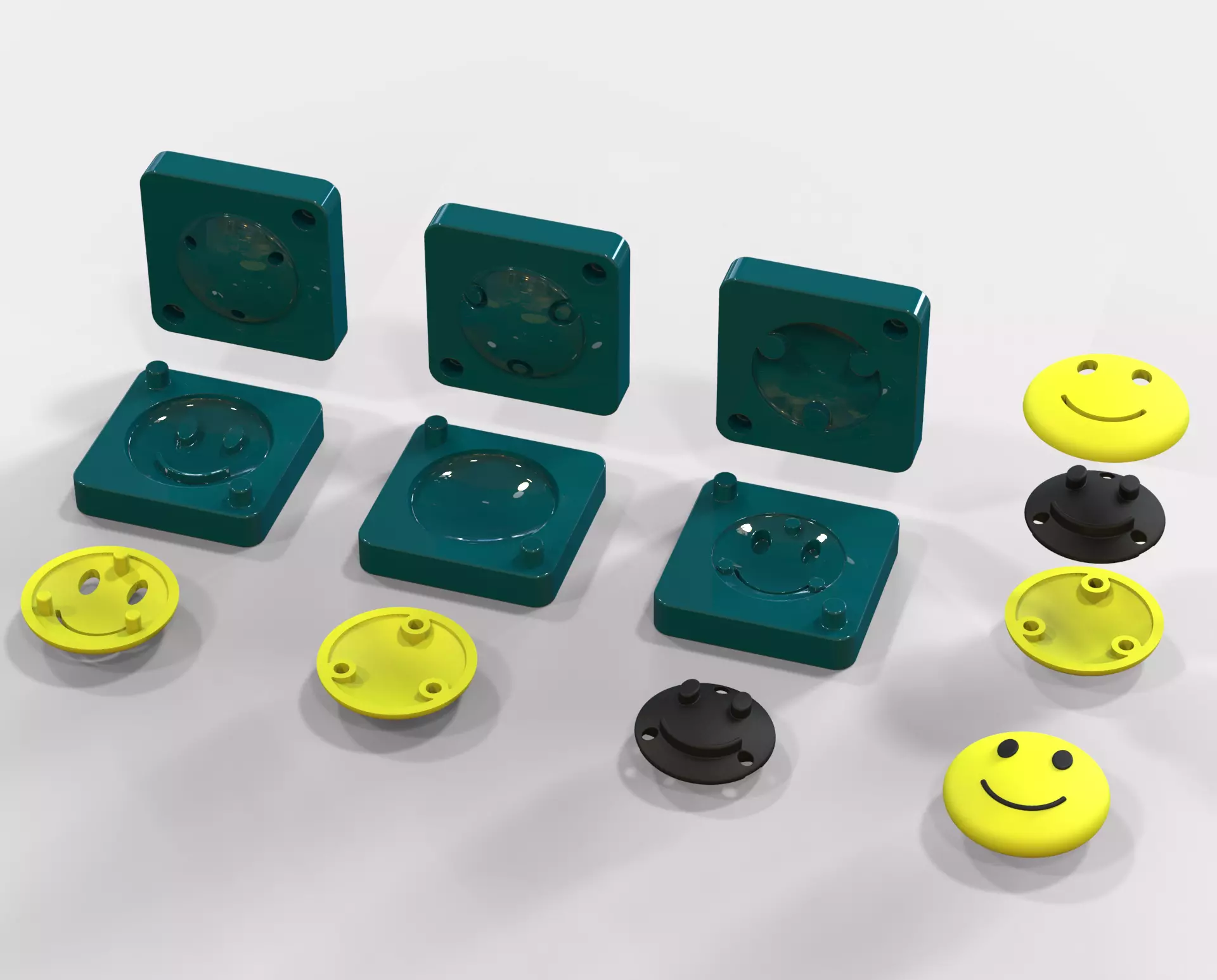 Smiling Face Mold 3D print model
