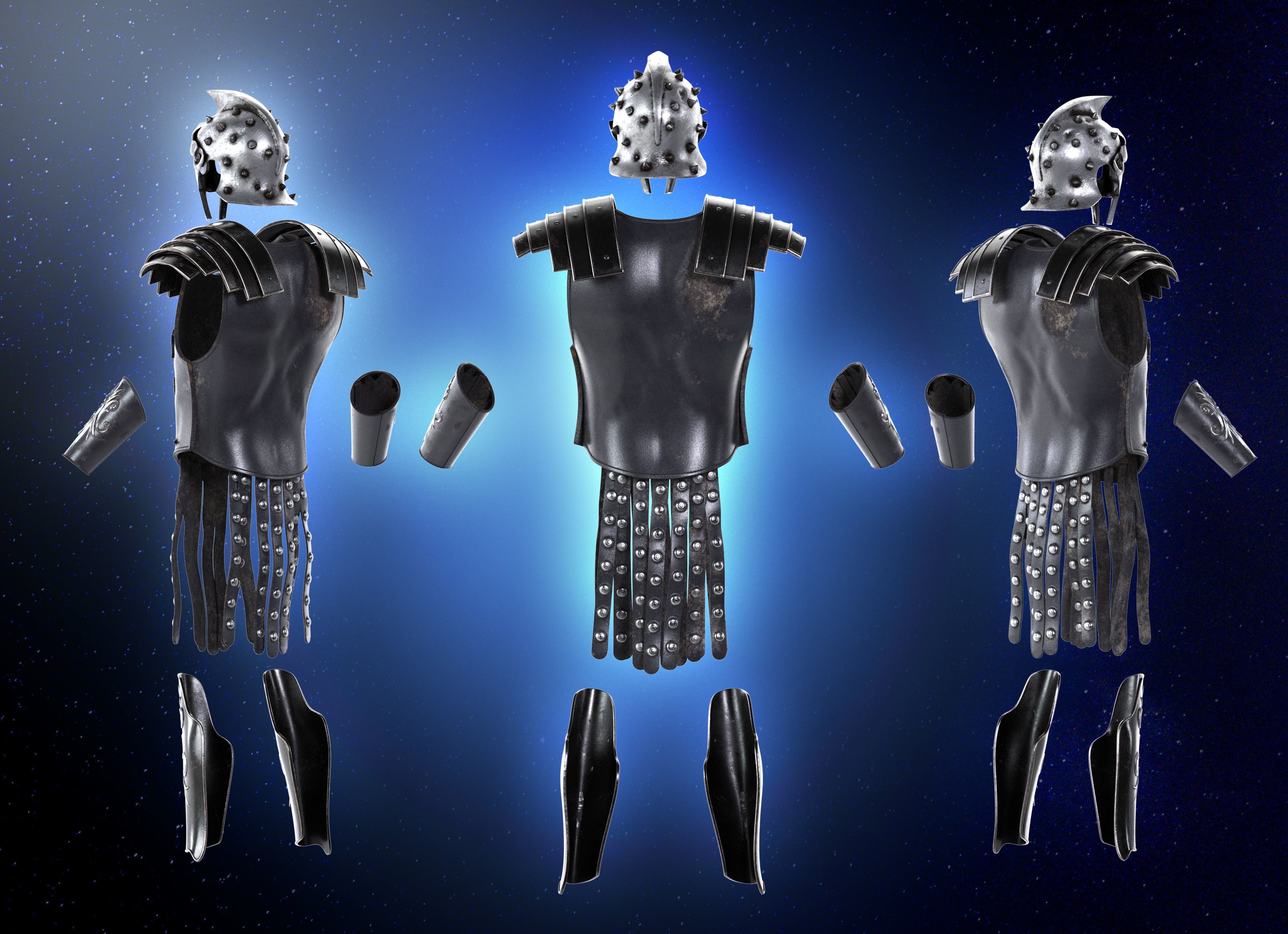 Gladiator Maximus armor helmet 3d Print model stl set 3D print model_20