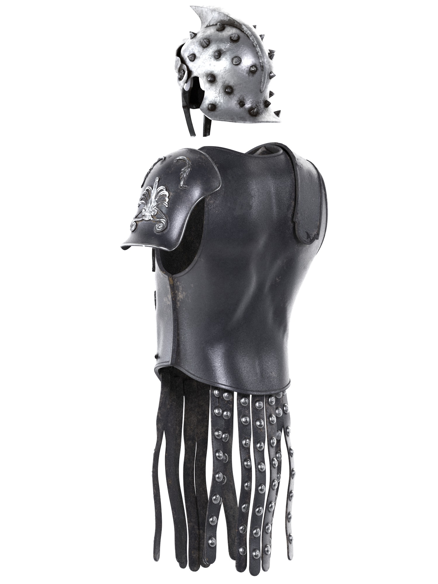 Gladiator Maximus armor helmet 3d Print model stl set 3D print model_10