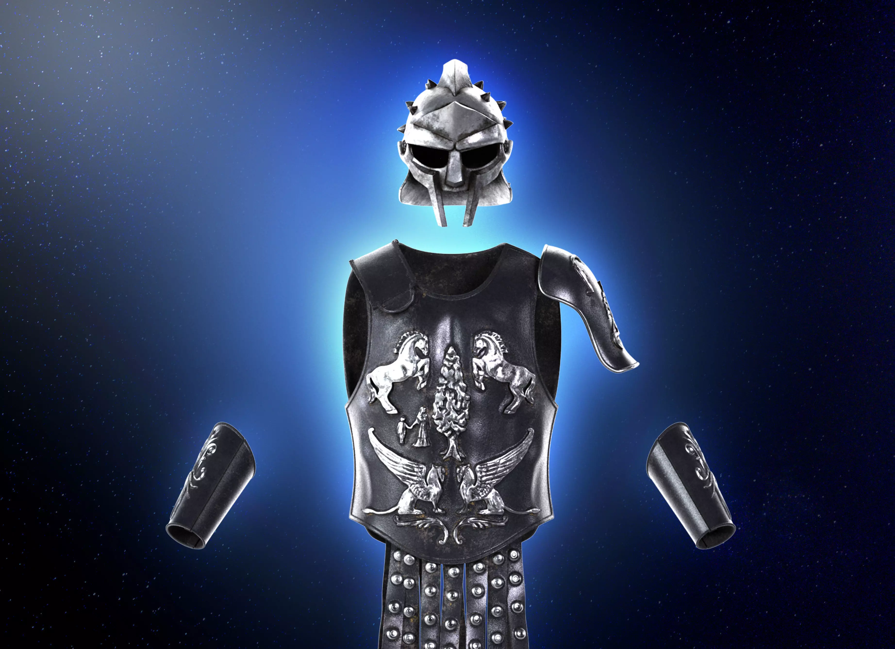 Gladiator Maximus armor helmet 3d Print model stl set 3D print model_0