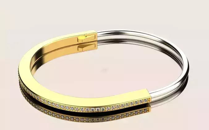 Tiffany lock narrow bangle