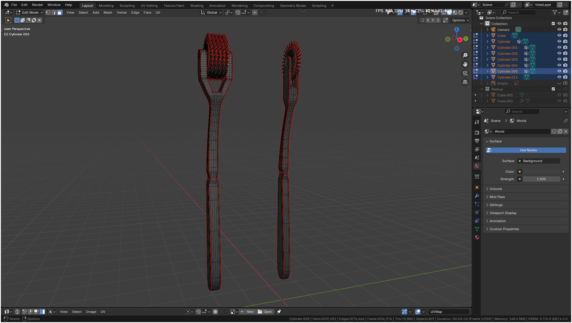 Wartenberg Neurological Pin Wheel Set 3D model_35