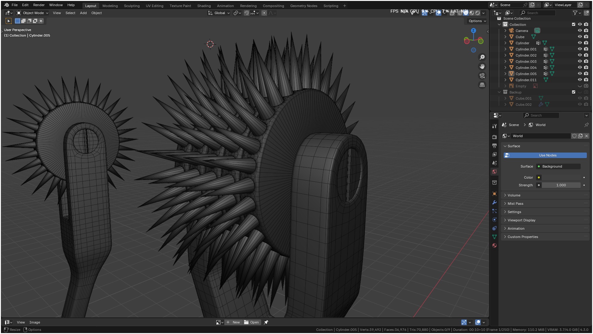 Wartenberg Neurological Pin Wheel Set 3D model_43