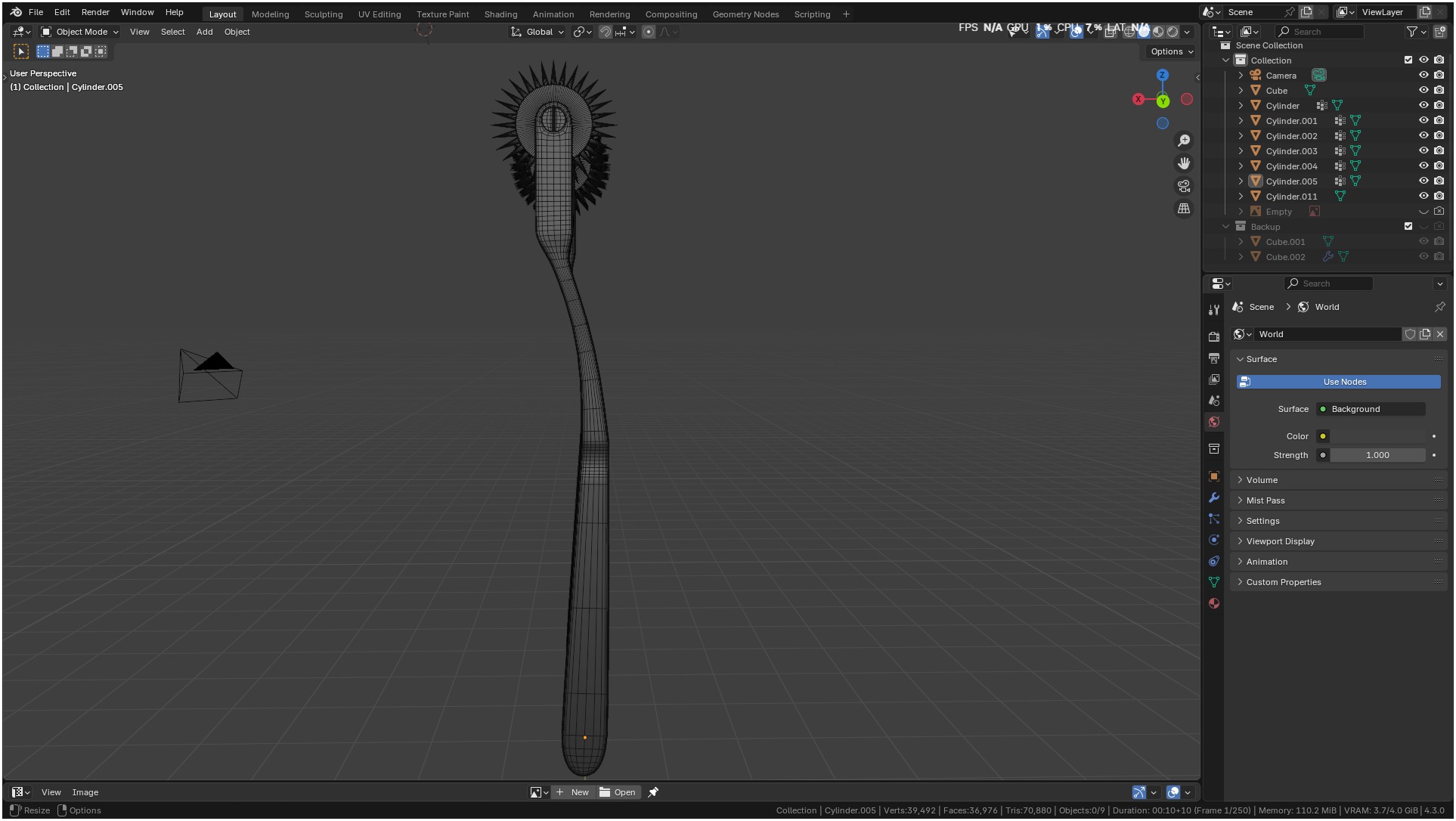 Wartenberg Neurological Pin Wheel Set 3D model_39