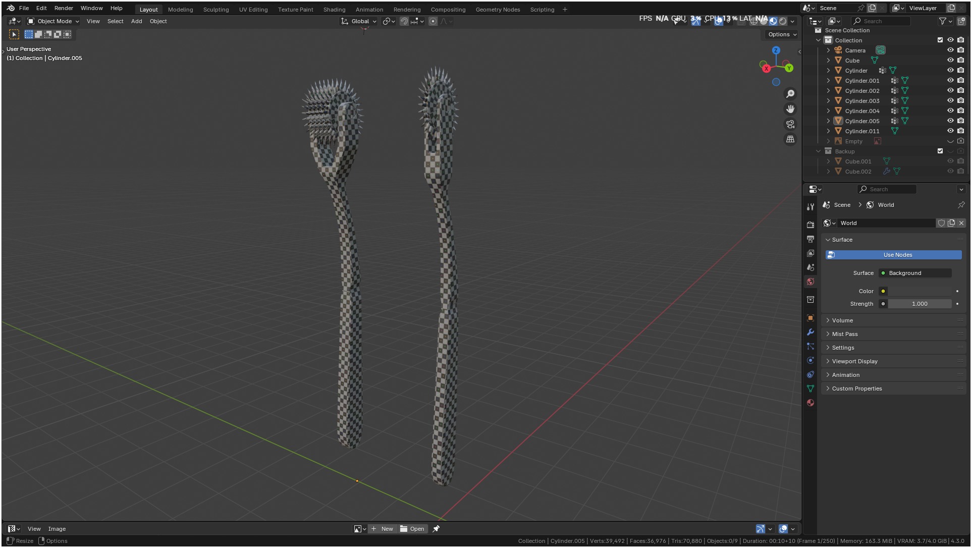 Wartenberg Neurological Pin Wheel Set 3D model_45