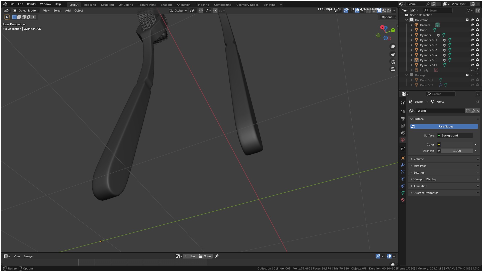 Wartenberg Neurological Pin Wheel Set 3D model_32