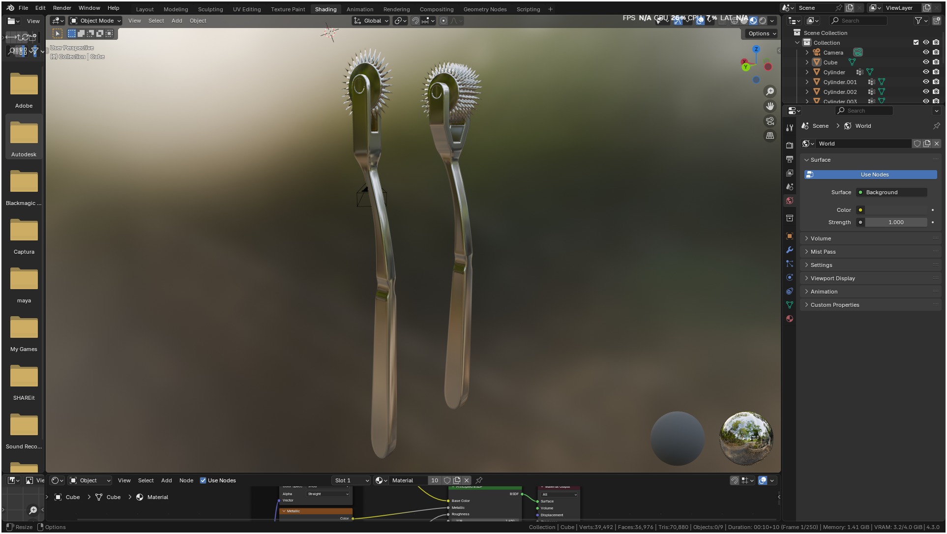 Wartenberg Neurological Pin Wheel Set 3D model_53