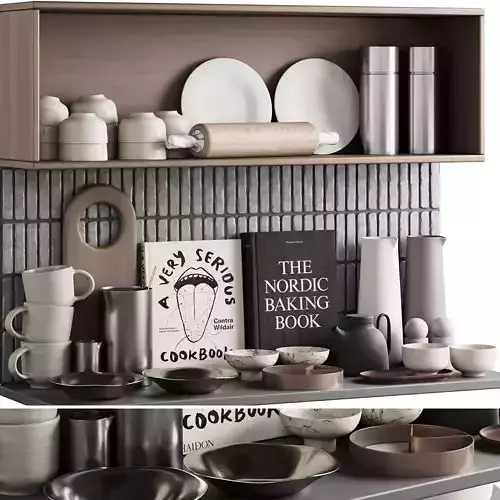 512 kitchen decor set accessories 09 dishes and coffee kit