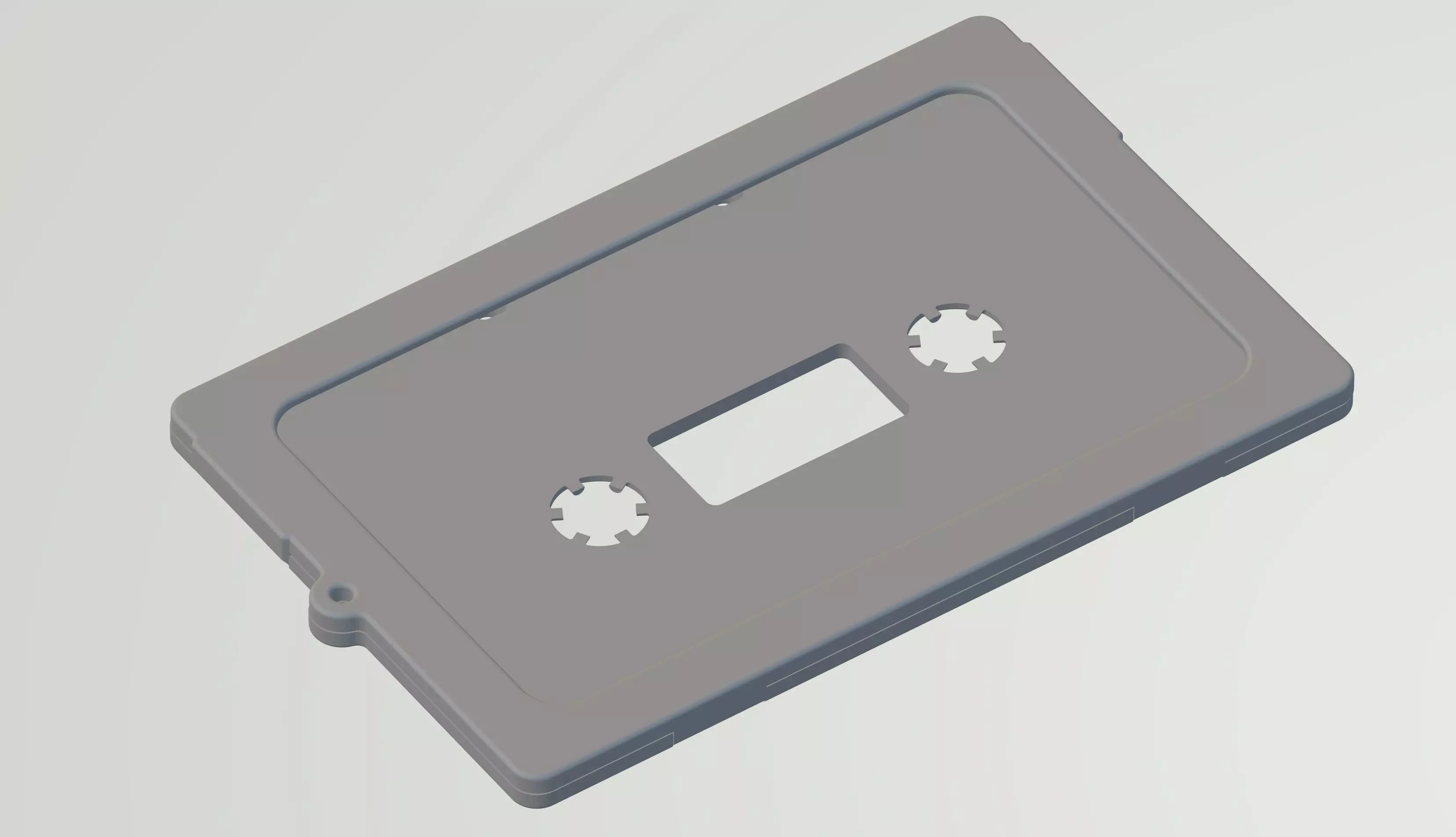 CASSETTE BADGE HOLDER 3D print model_0