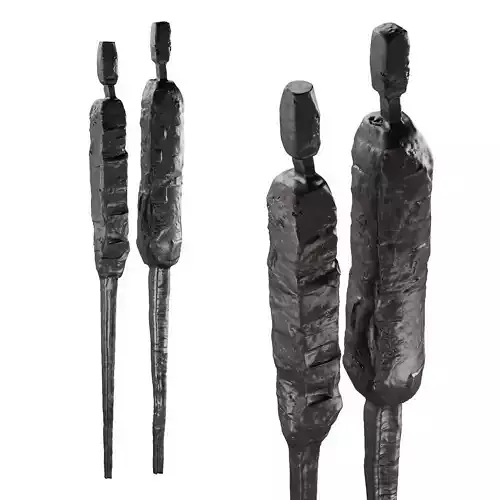 513 interior sculptures 18 abstract people standing art model