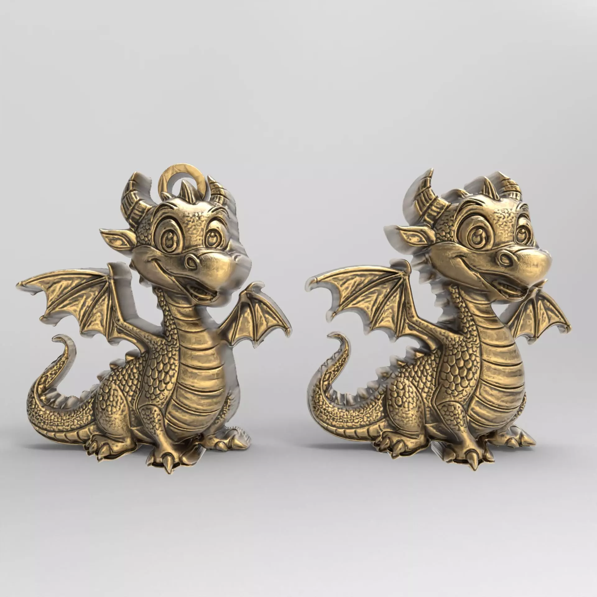 cute dinoser keychain 3D print model