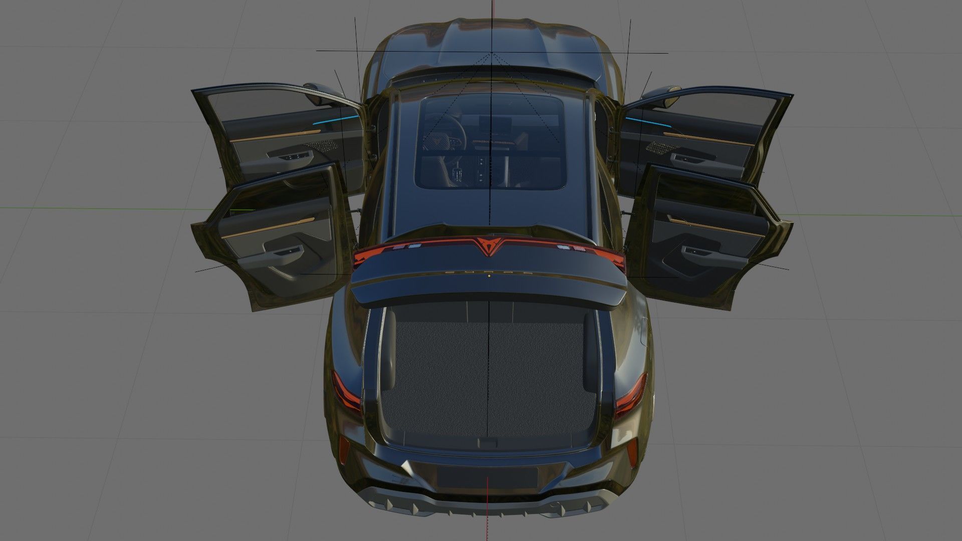 Cupra Terramar 2025 with interior 3D model_28