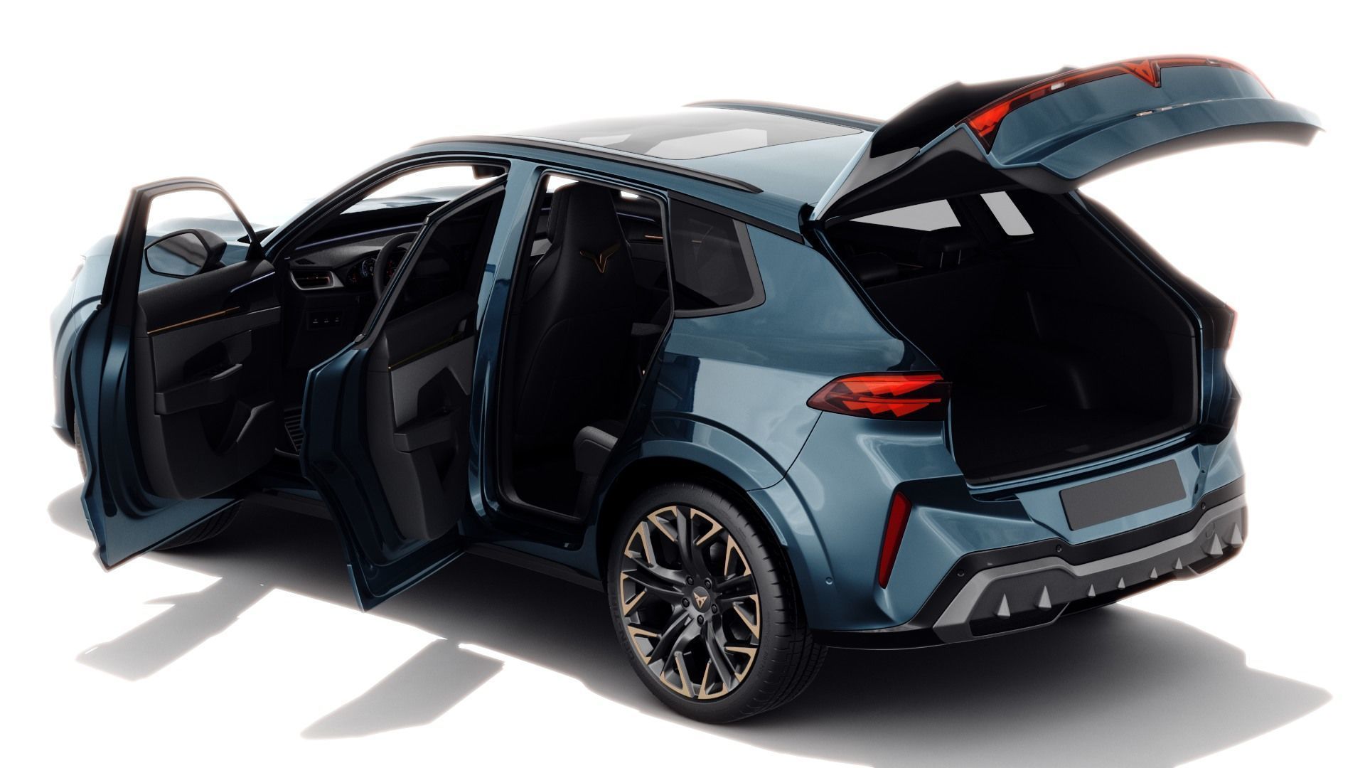 Cupra Terramar 2025 with interior 3D model_2