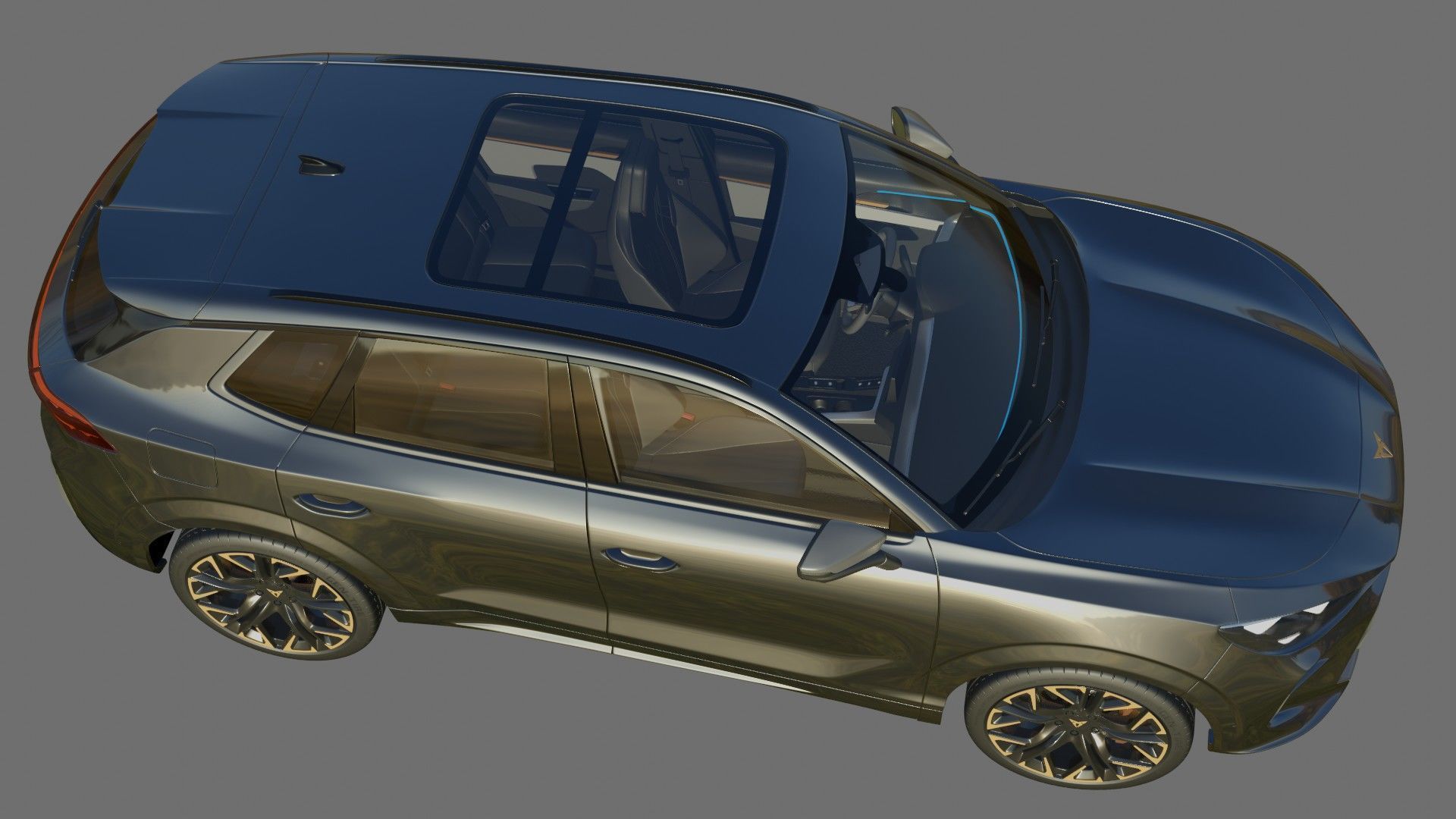 Cupra Terramar 2025 with interior 3D model_24