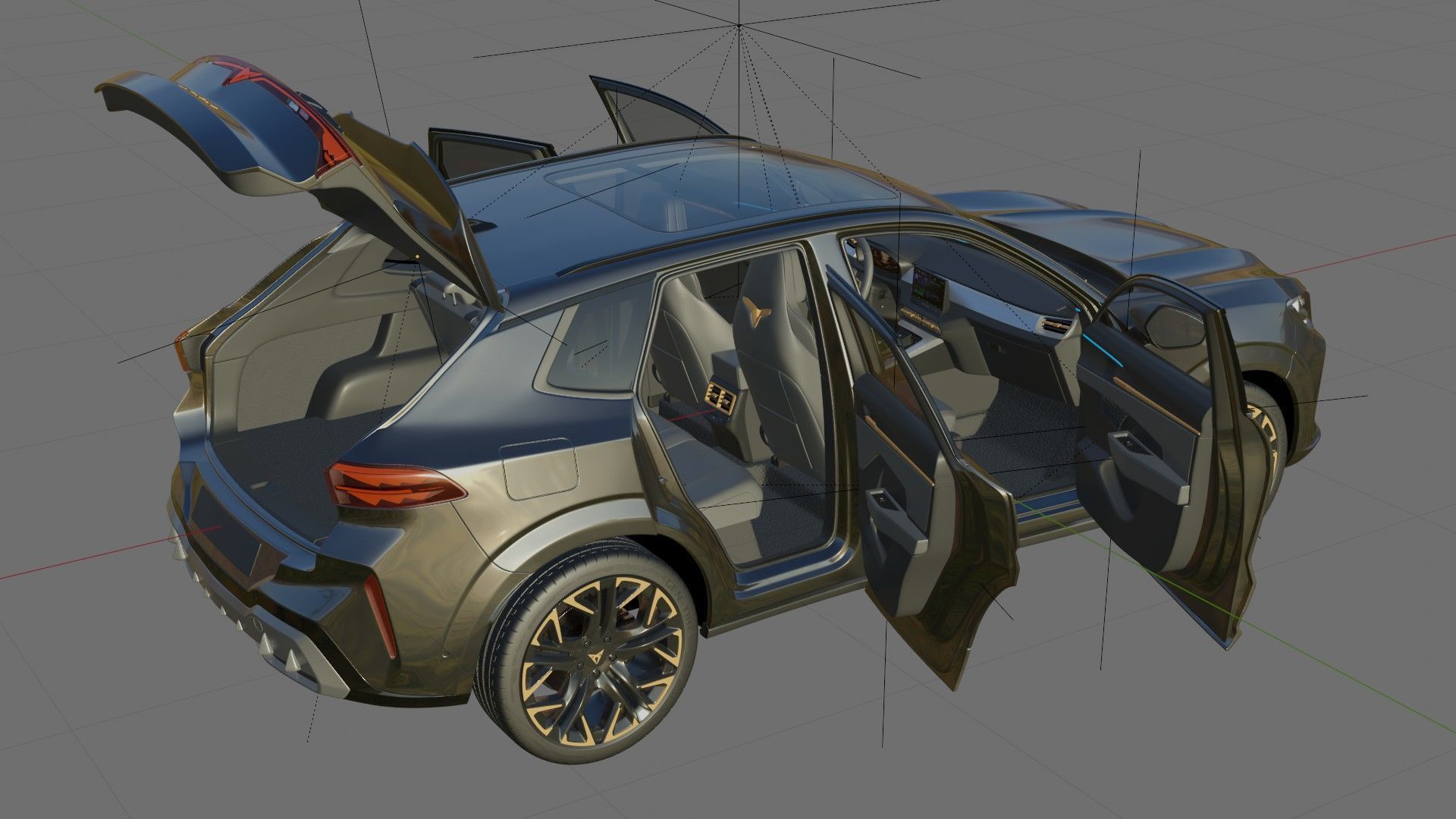 Cupra Terramar 2025 with interior 3D model_26