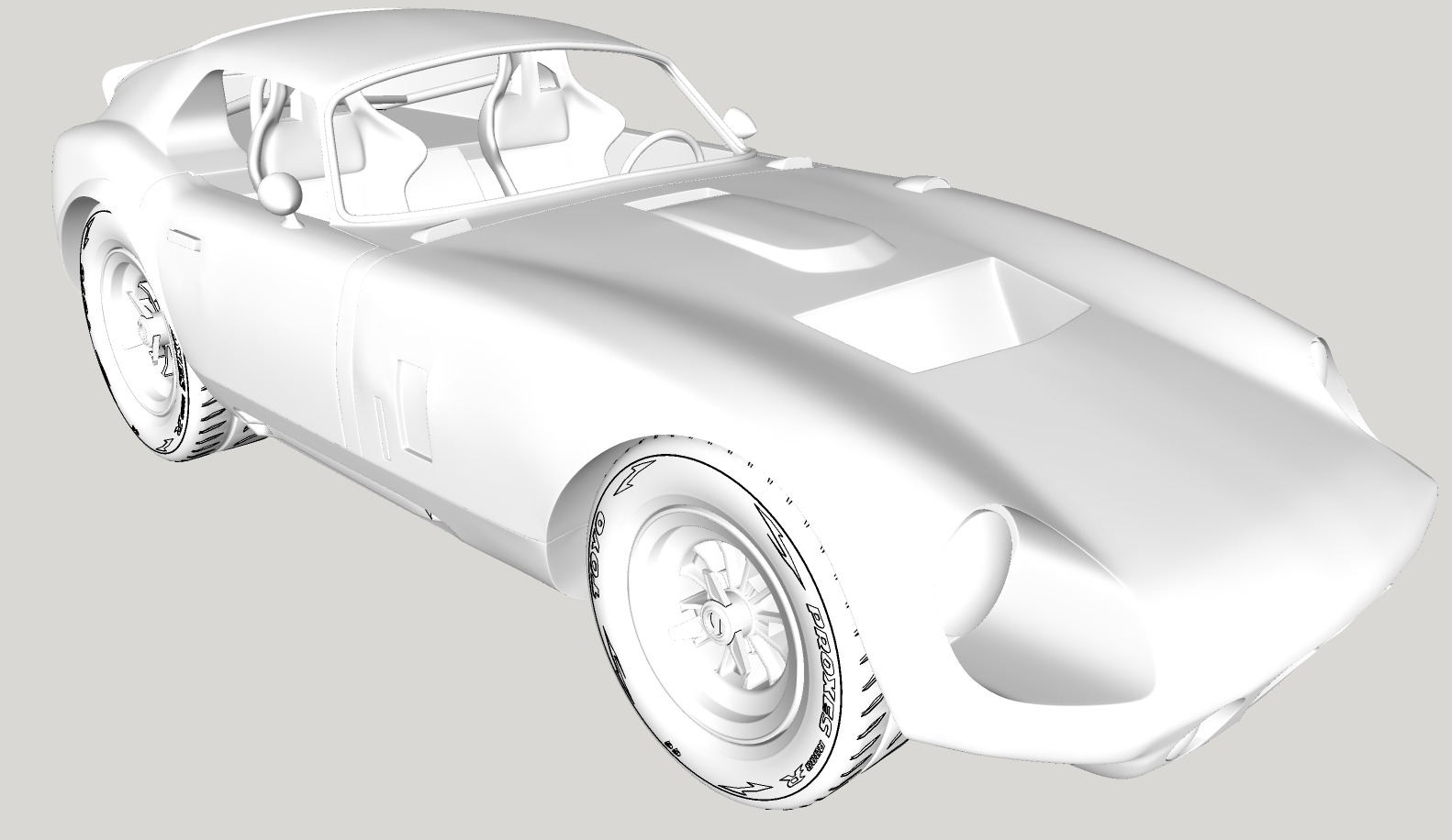 AC Cobra Daytona Printable 3D print model_12