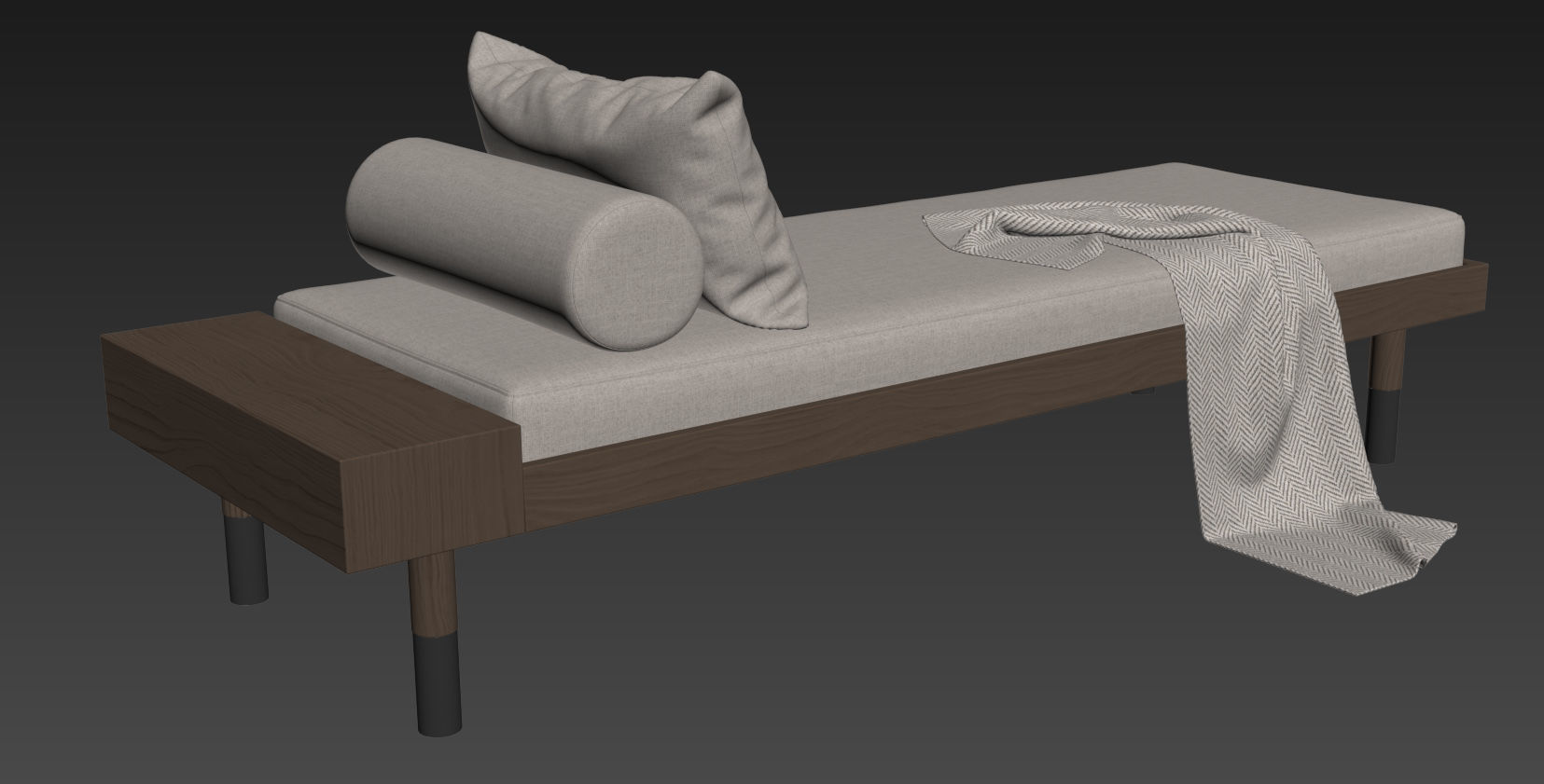 Banquette Mi By Kann Design 3D model_17