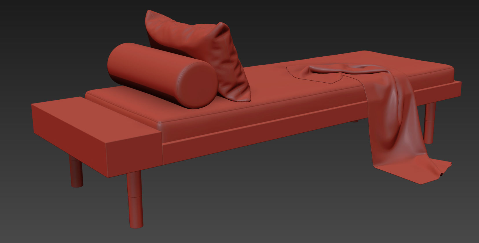 Banquette Mi By Kann Design 3D model_18