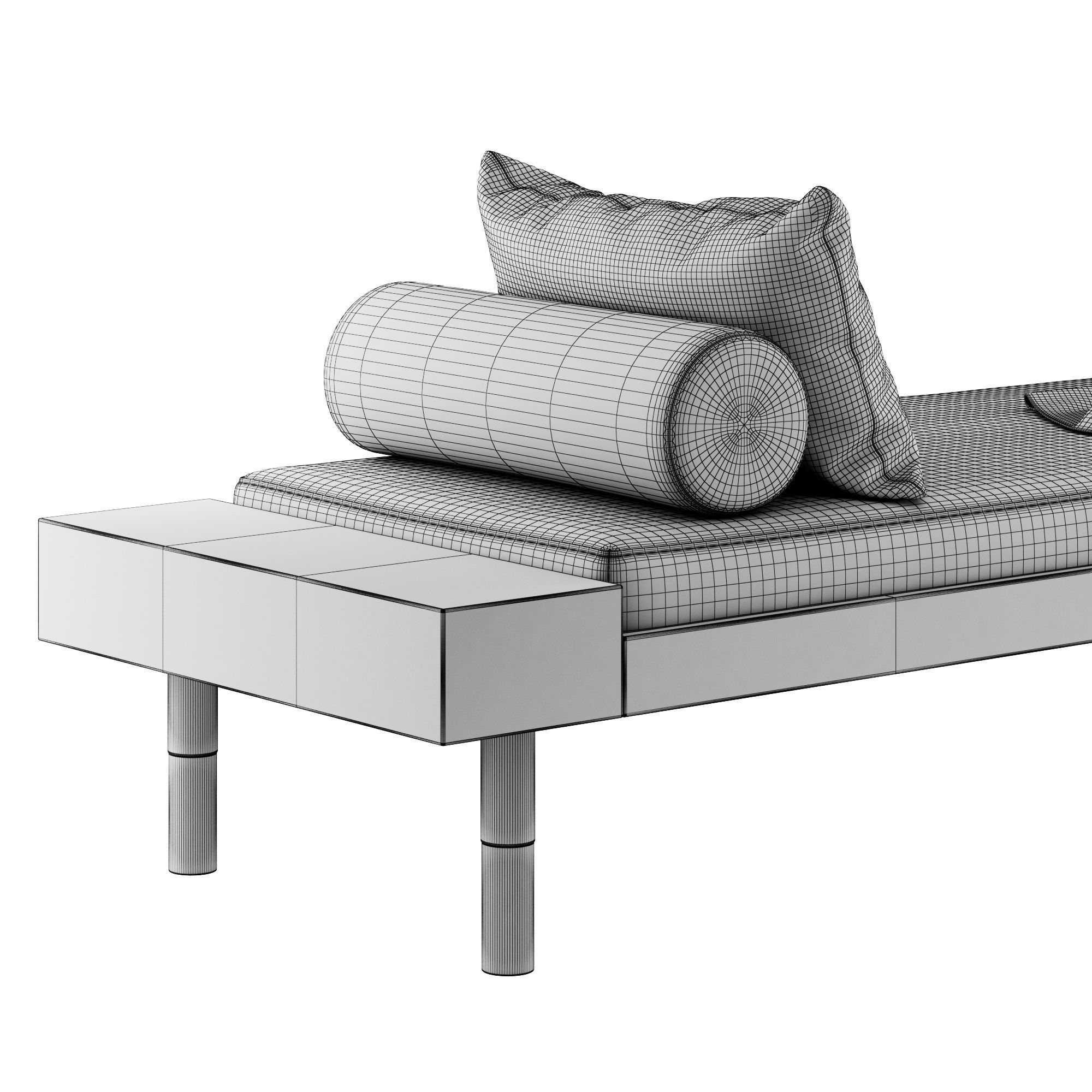 Banquette Mi By Kann Design 3D model_5