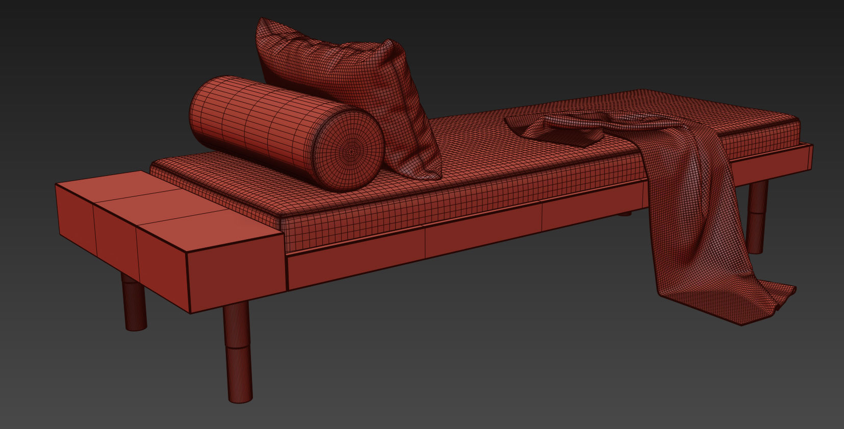 Banquette Mi By Kann Design 3D model_19