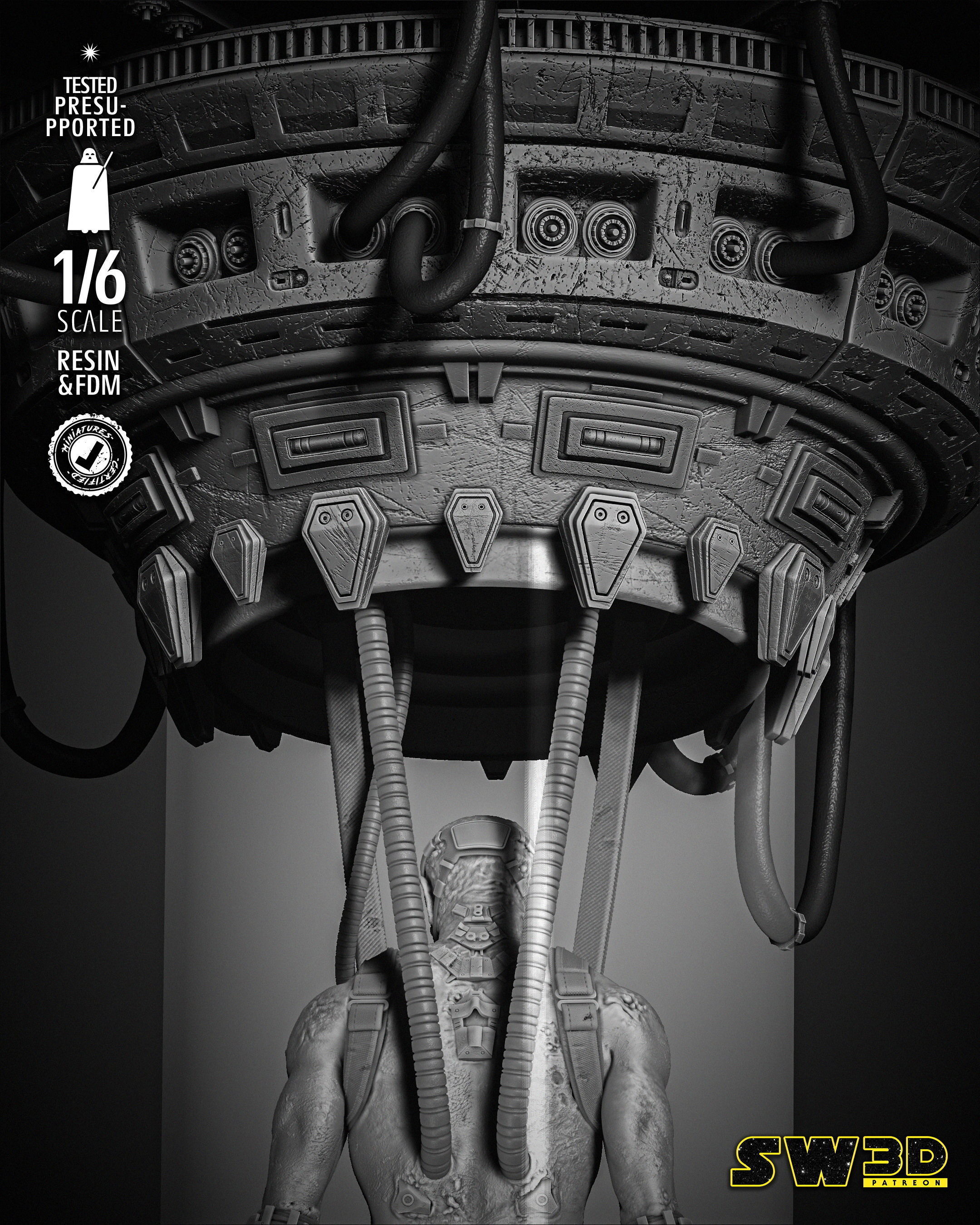 STAR WARS Vader Sculpture 3D print model_31