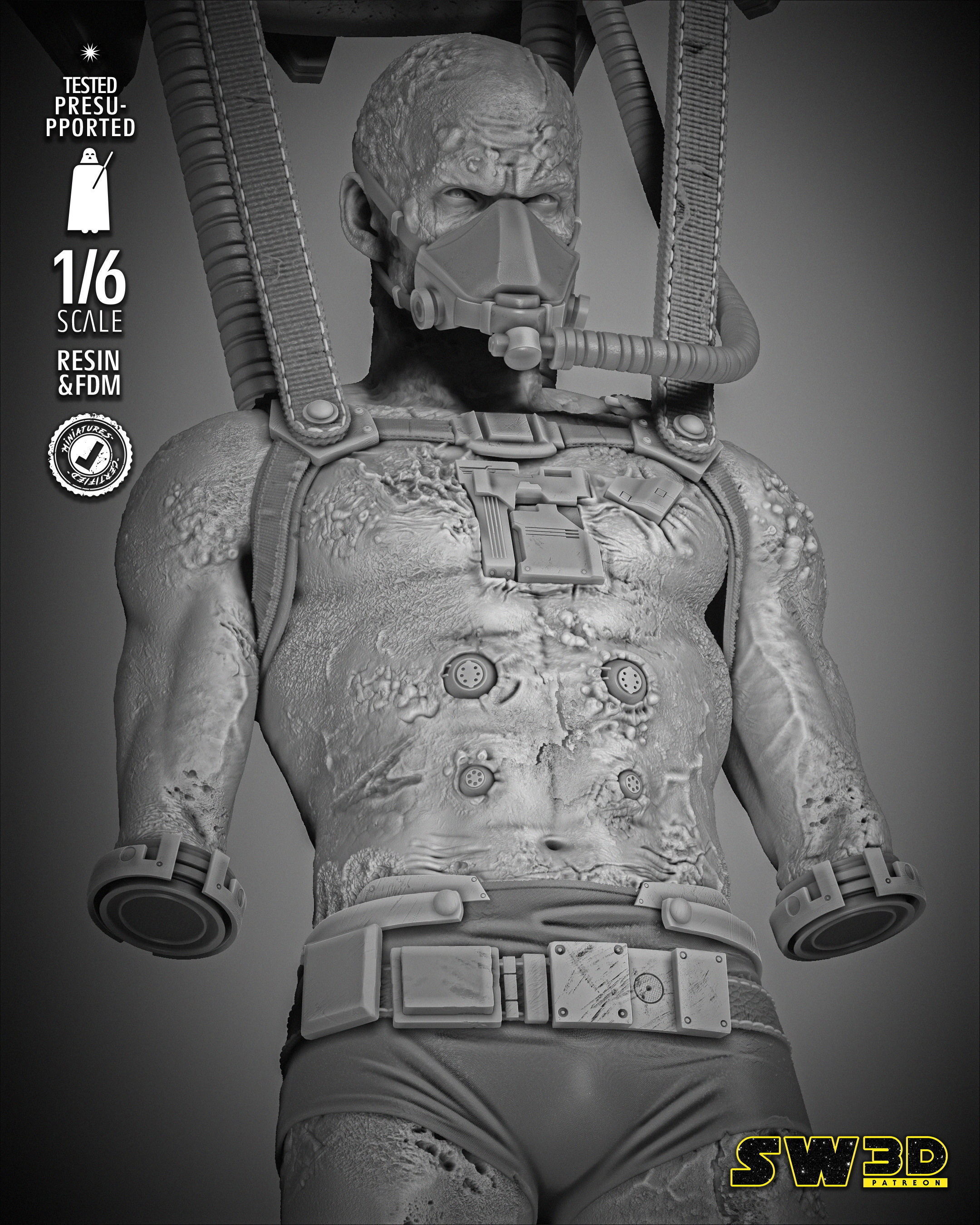 STAR WARS Vader Sculpture 3D print model_36