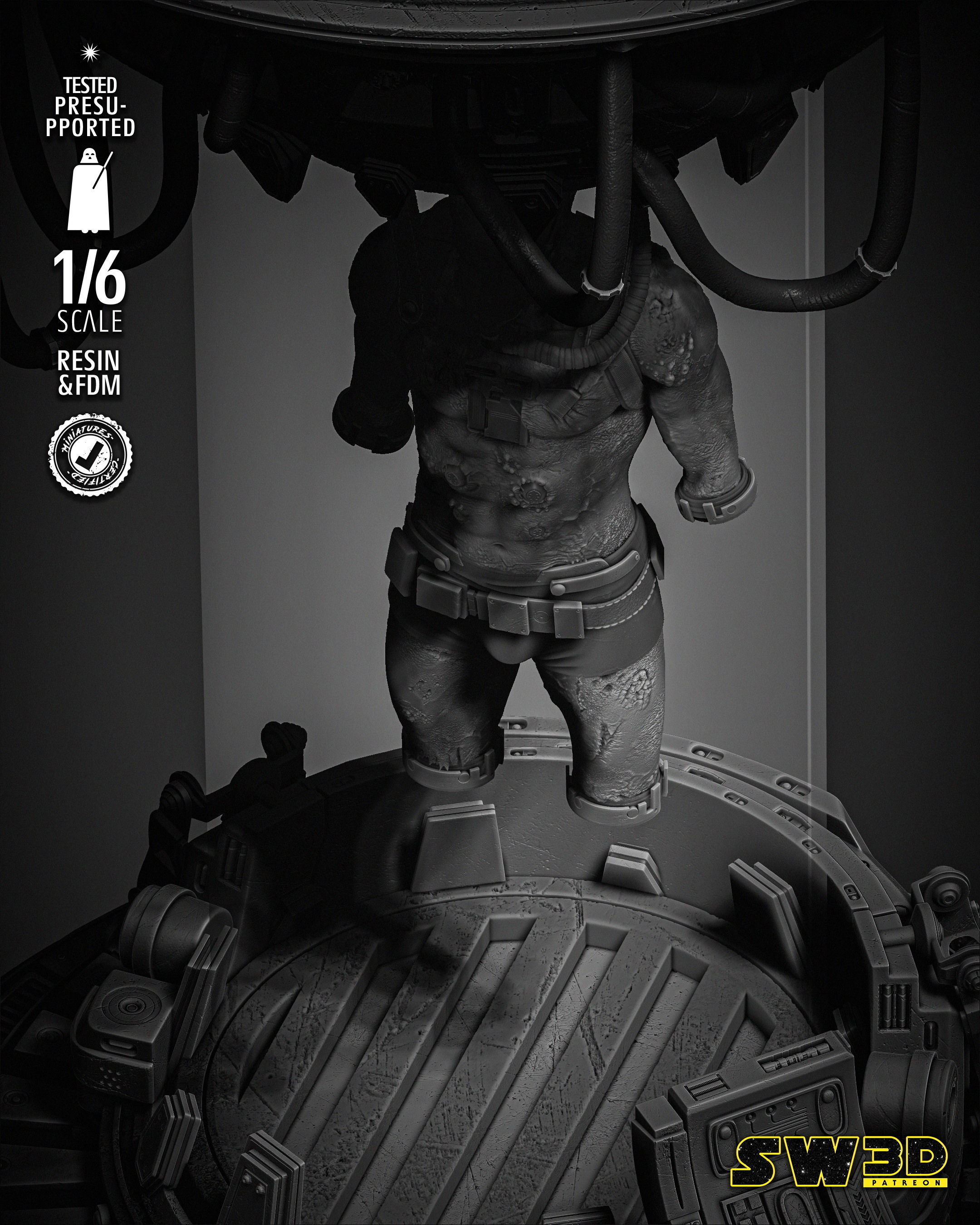 STAR WARS Vader Sculpture 3D print model_25