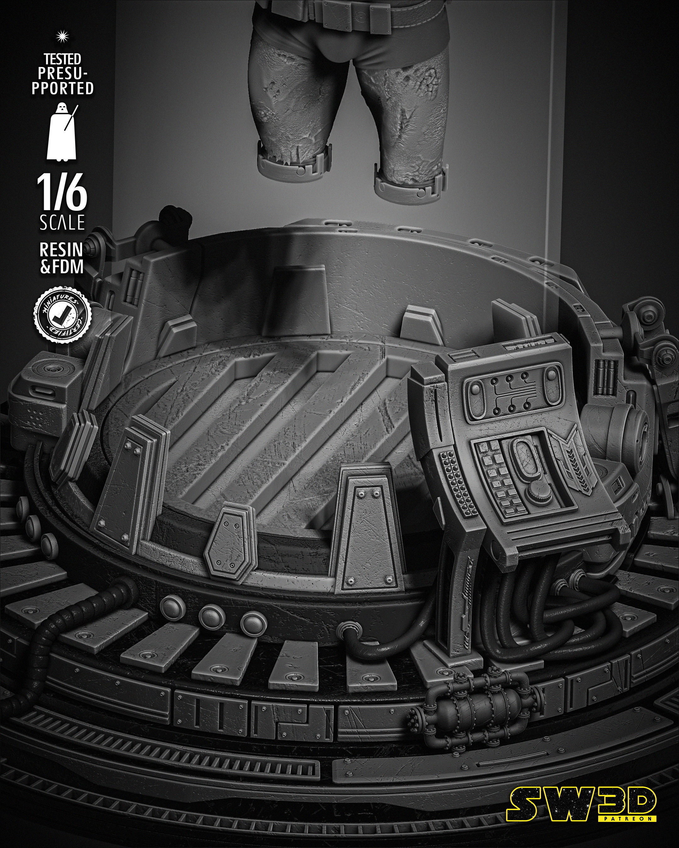 STAR WARS Vader Sculpture 3D print model_29