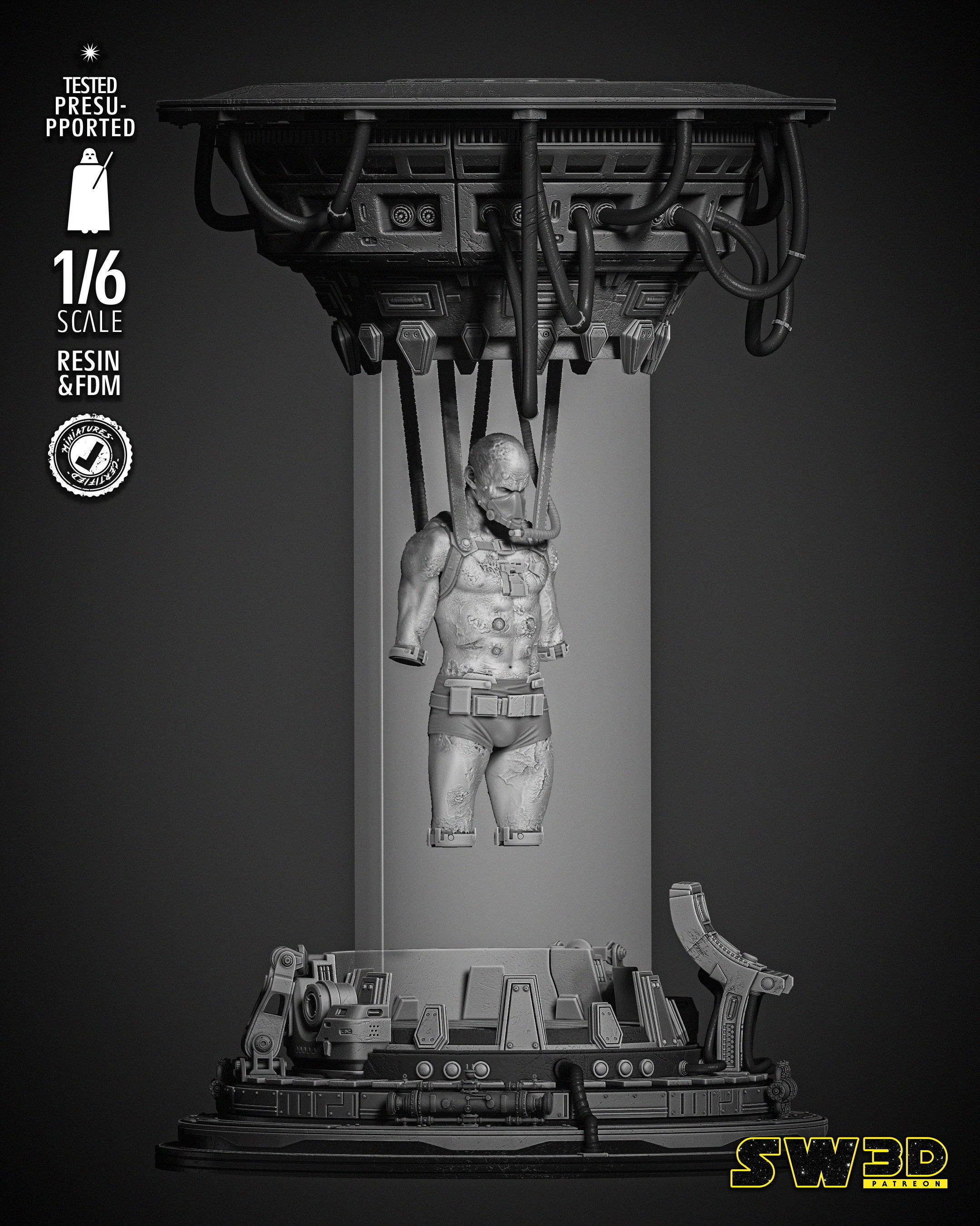 STAR WARS Vader Sculpture 3D print model_19