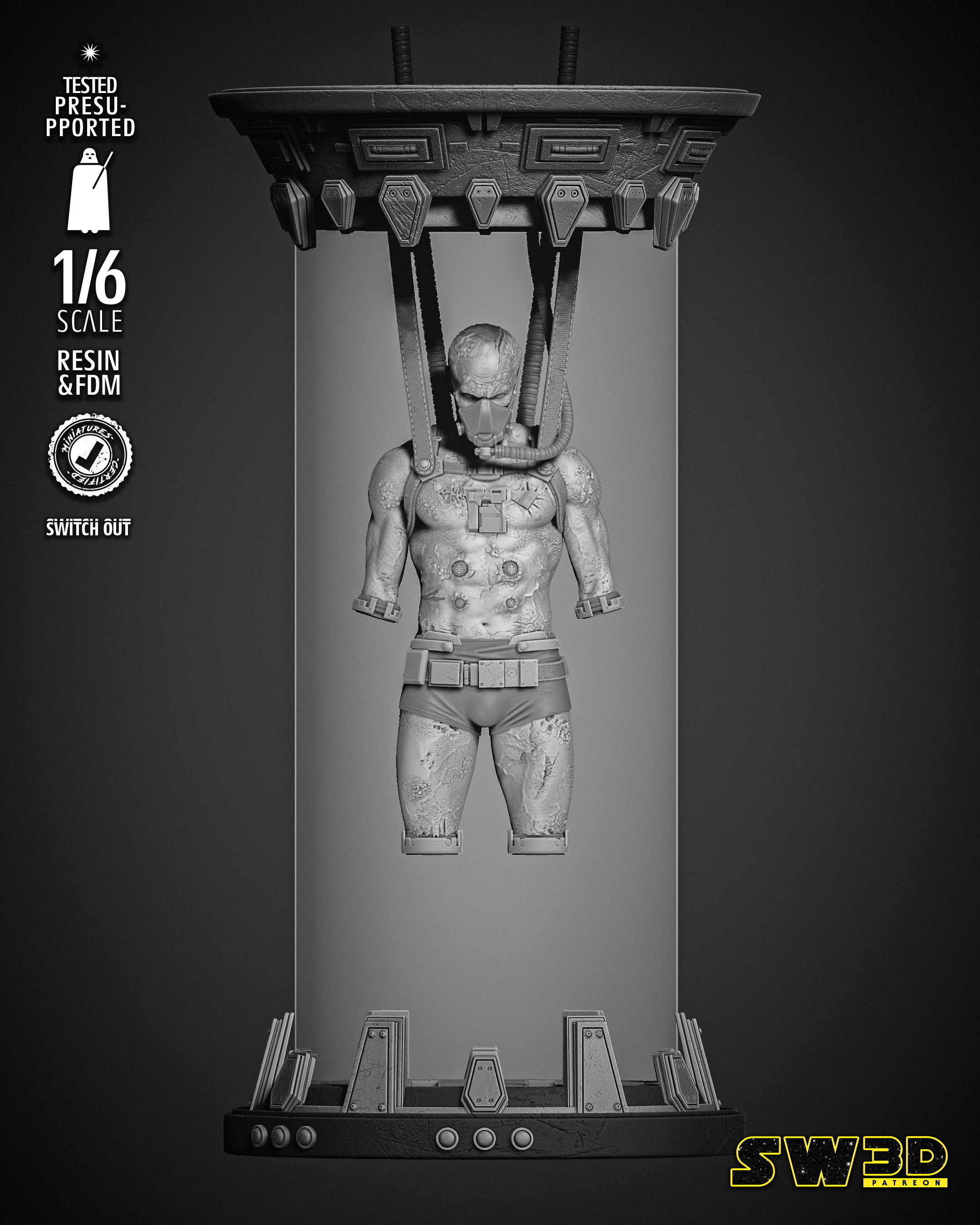 STAR WARS Vader Sculpture 3D print model_33