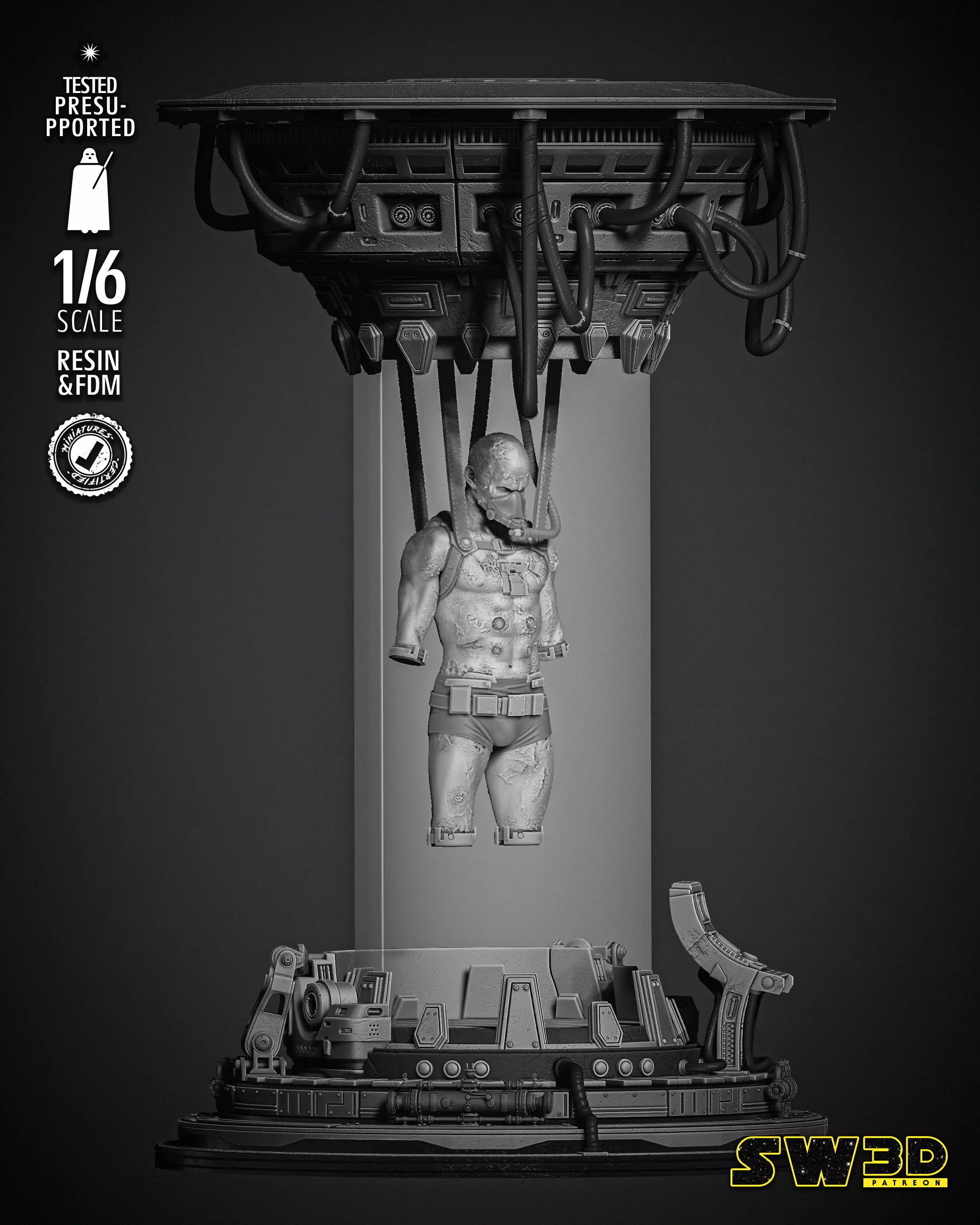 STAR WARS Vader Sculpture 3D print model_0