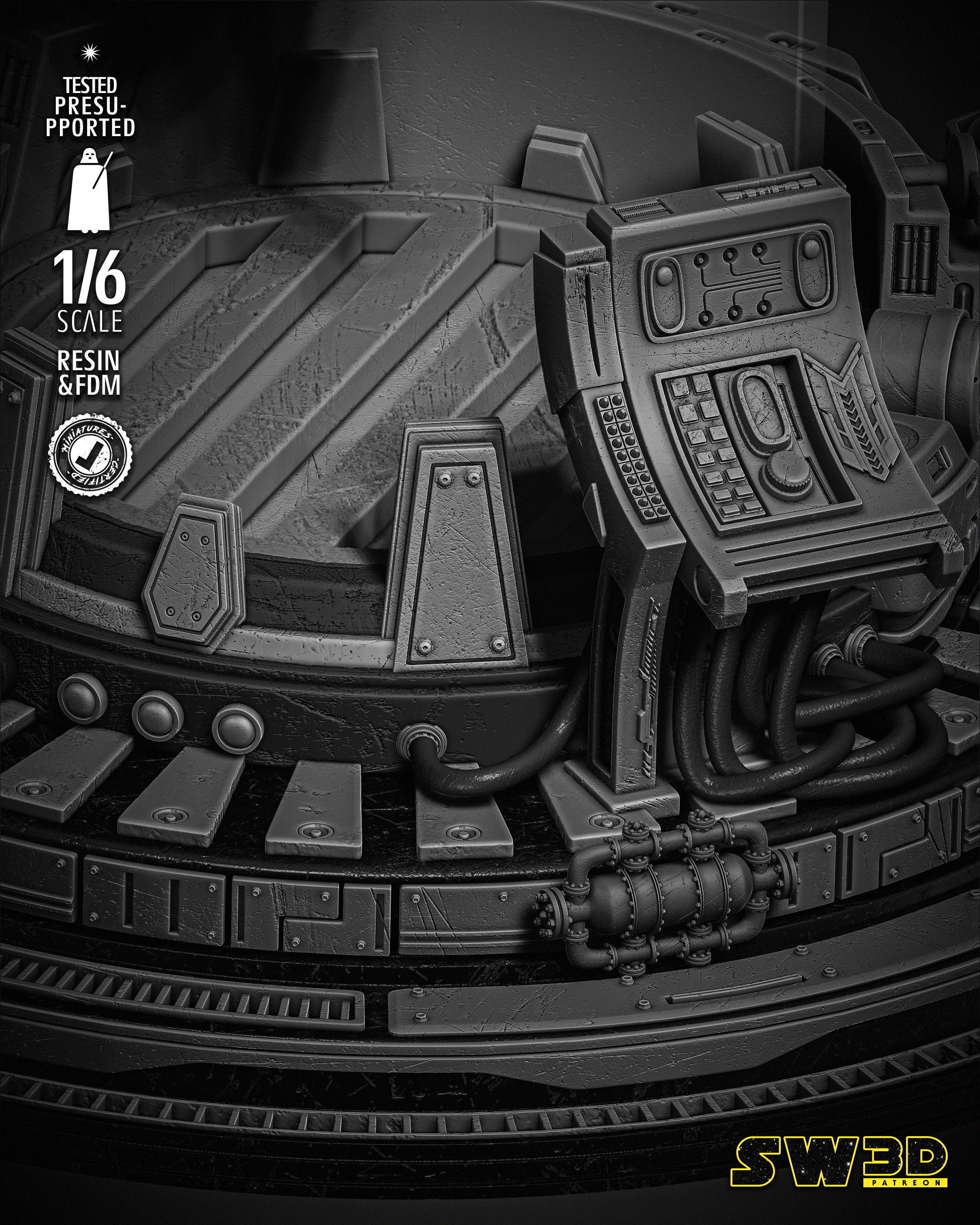 STAR WARS Vader Sculpture 3D print model_50