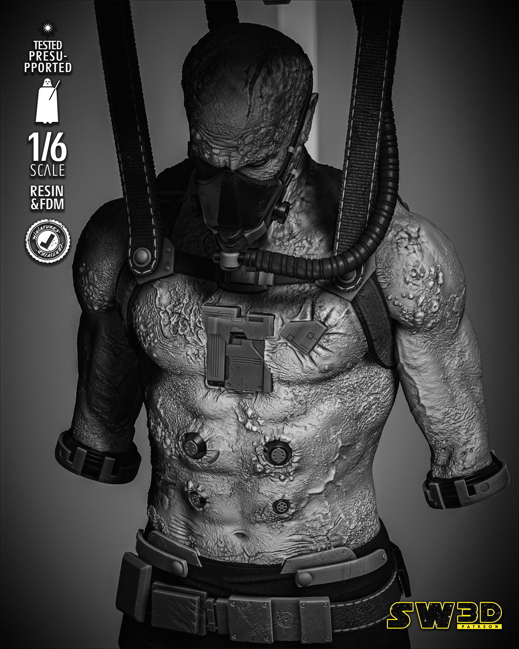 STAR WARS Vader Sculpture 3D print model_23