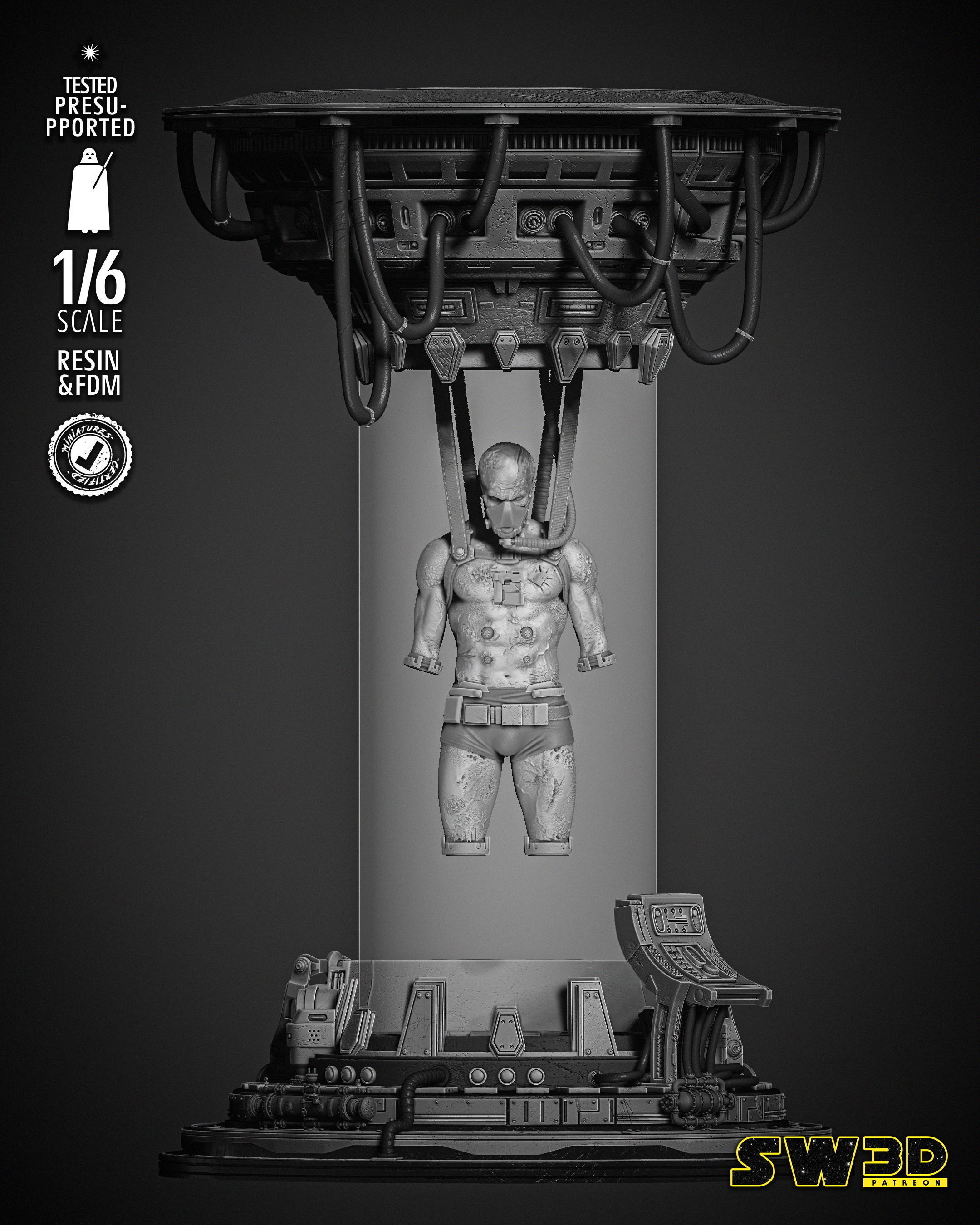 STAR WARS Vader Sculpture 3D print model_34