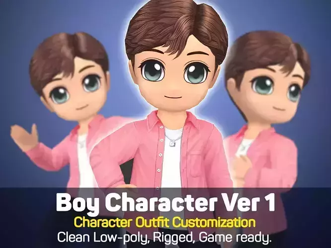 Boy Character V1 - Outfit Customization