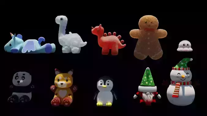 3D Plush Toy Assets 