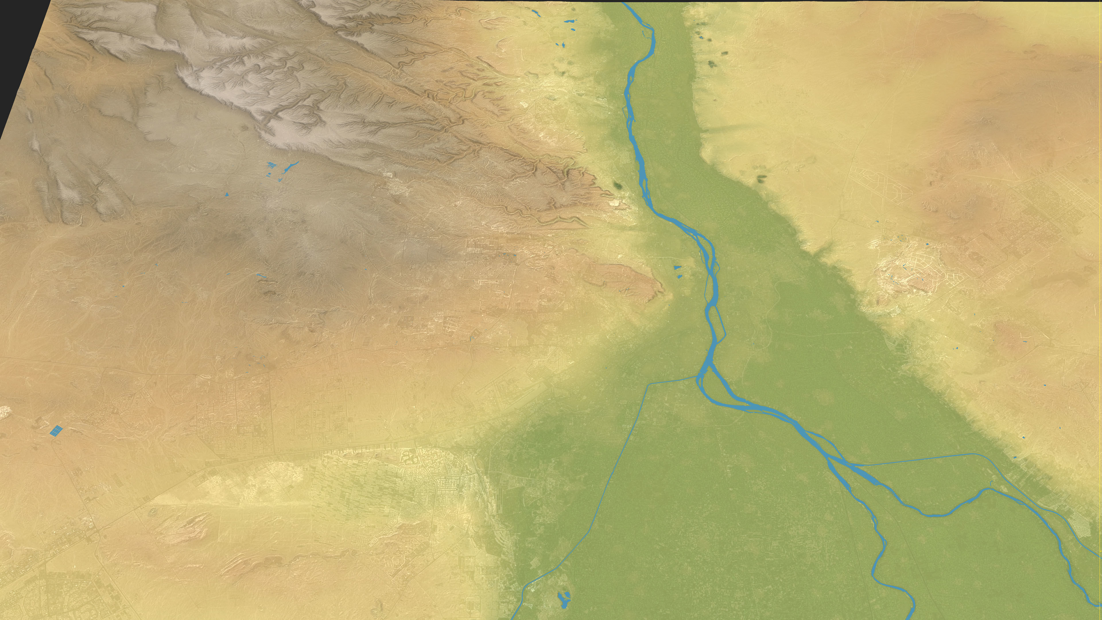 Cairo - Topography Terrain Low-poly 3D model_13