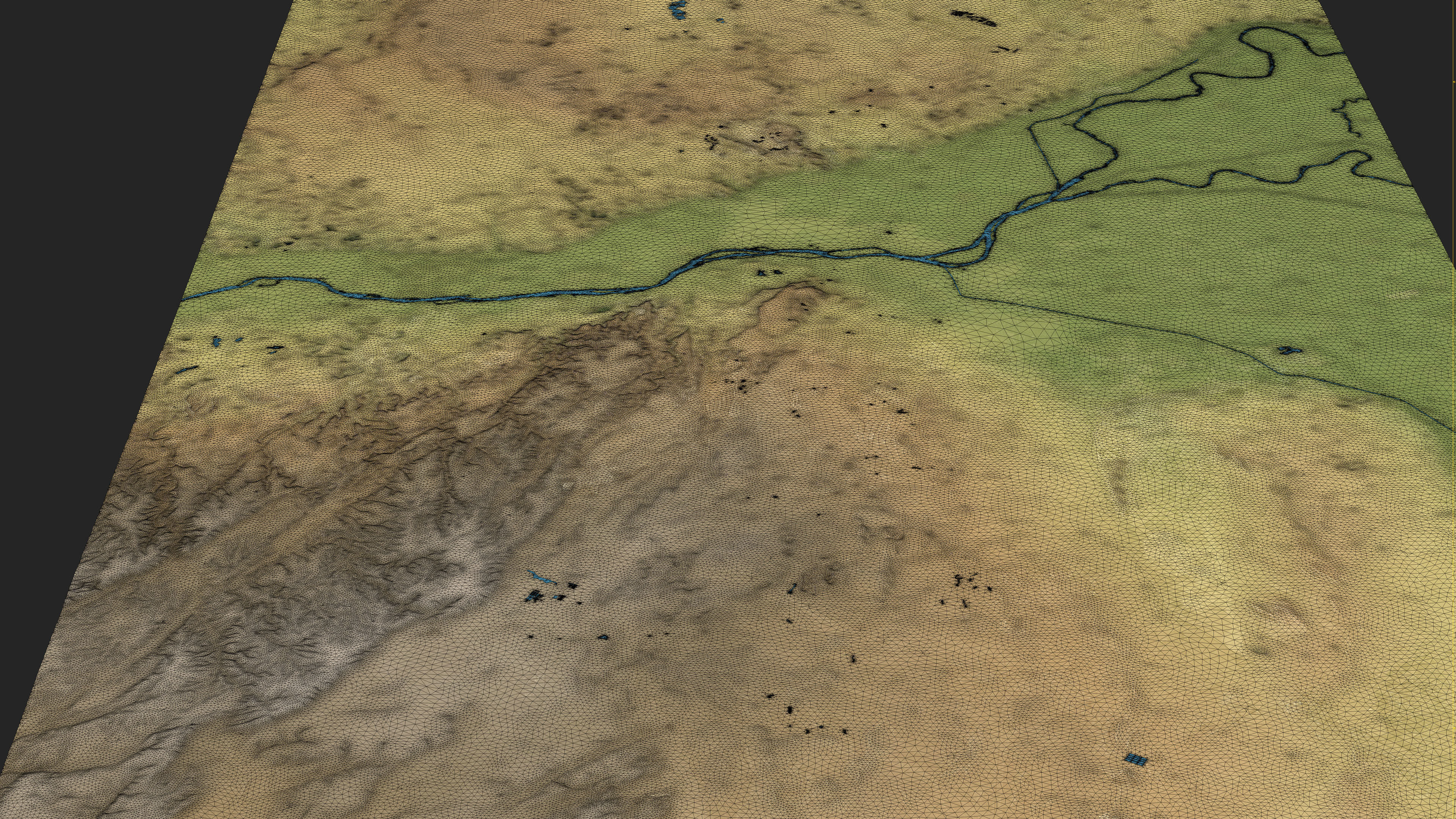 Cairo - Topography Terrain Low-poly 3D model_20