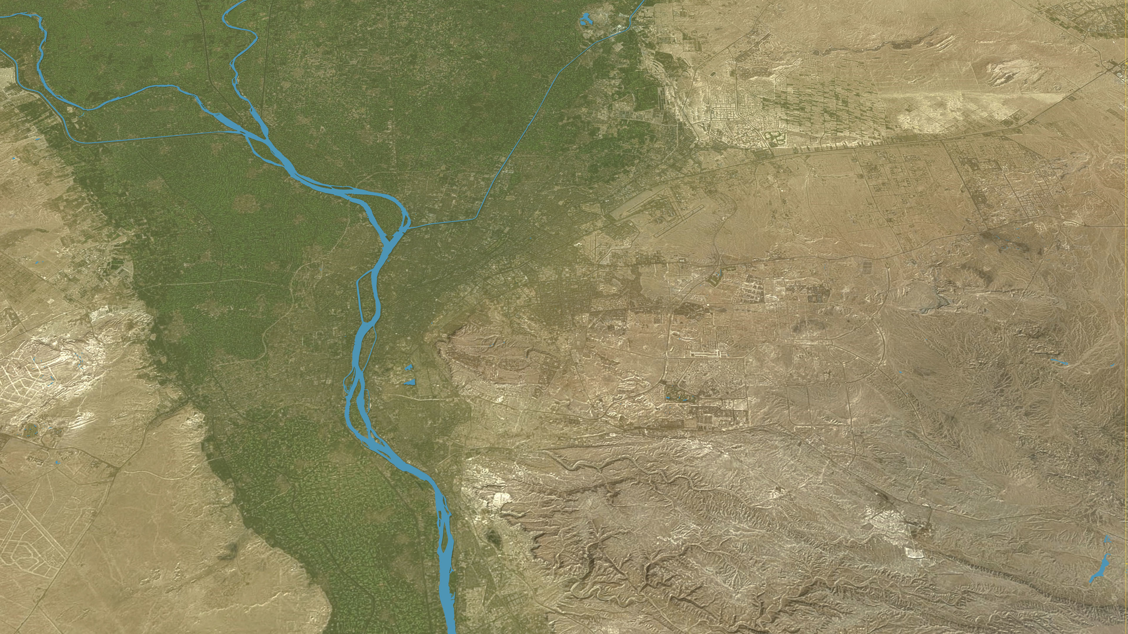 Cairo - Topography Terrain Low-poly 3D model_30