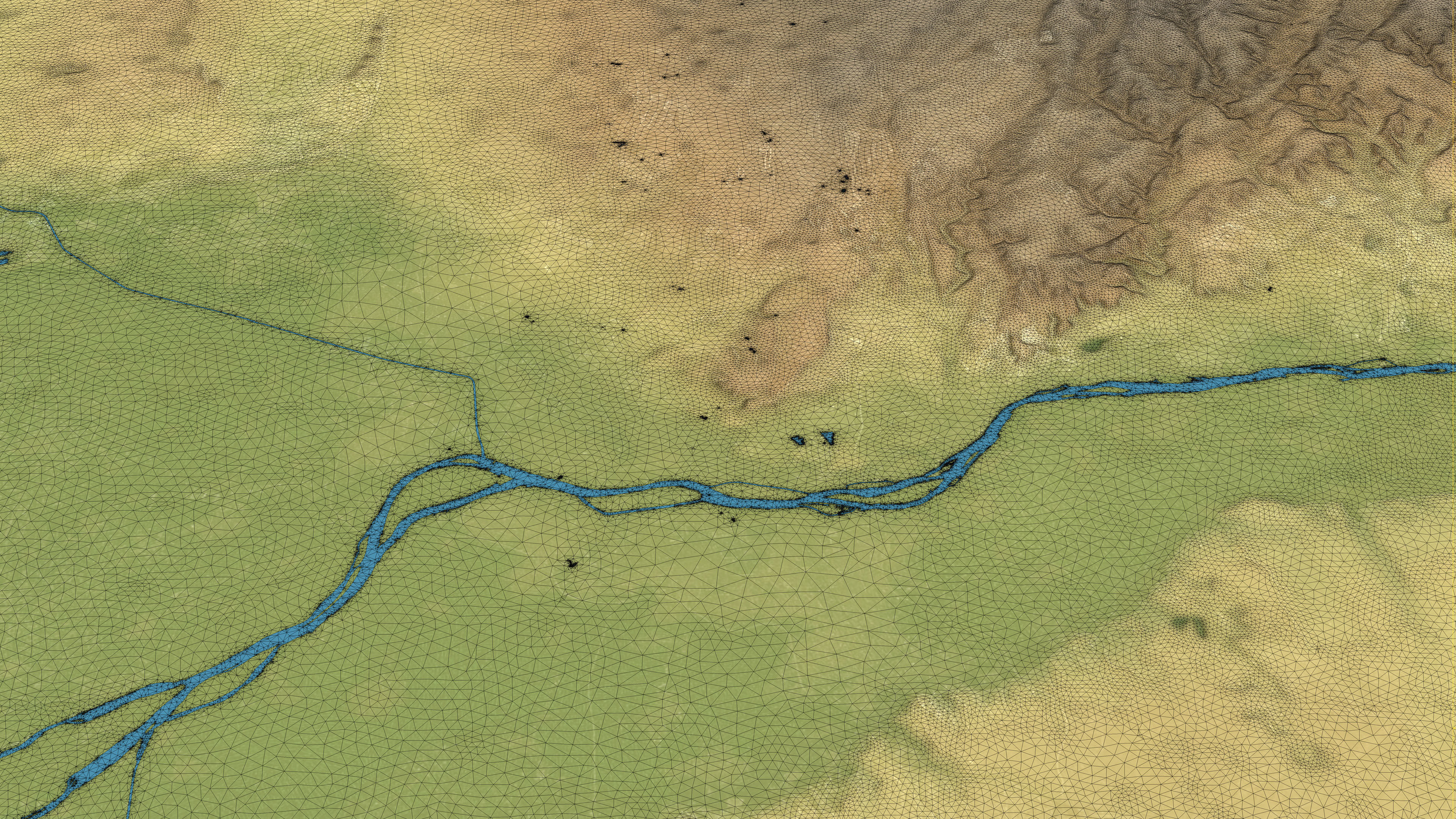 Cairo - Topography Terrain Low-poly 3D model_32