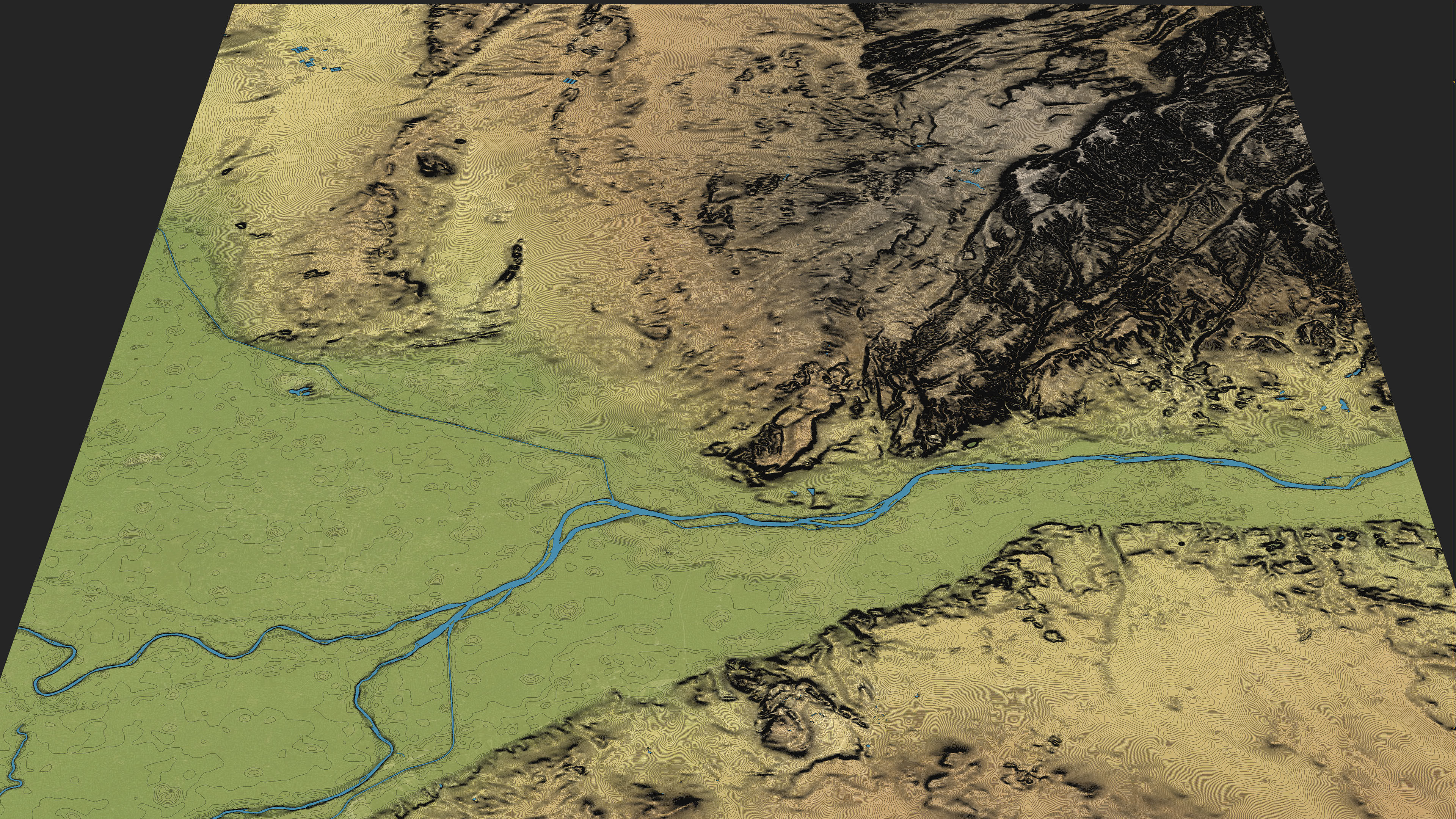 Cairo - Topography Terrain Low-poly 3D model_9